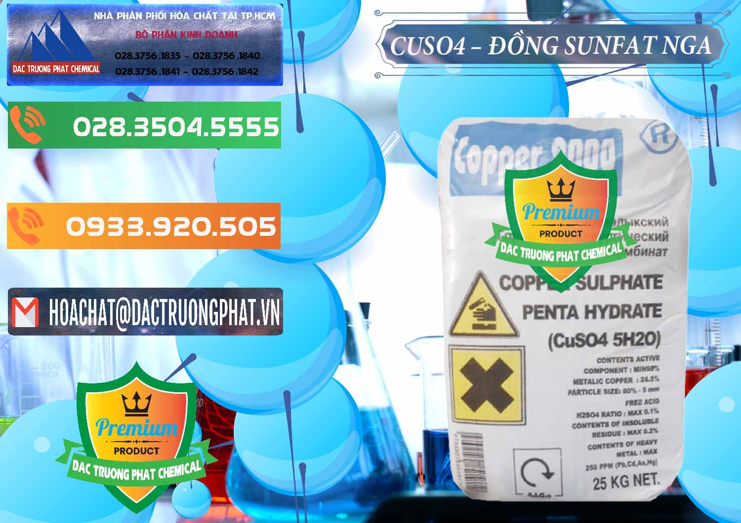 Chuyên bán & cung ứng CuSO4 – Đồng Sunfat Nga Russia - 0480 - Đơn vị bán _ cung cấp hóa chất tại TP.HCM - hoachatxulynuoc.com.vn