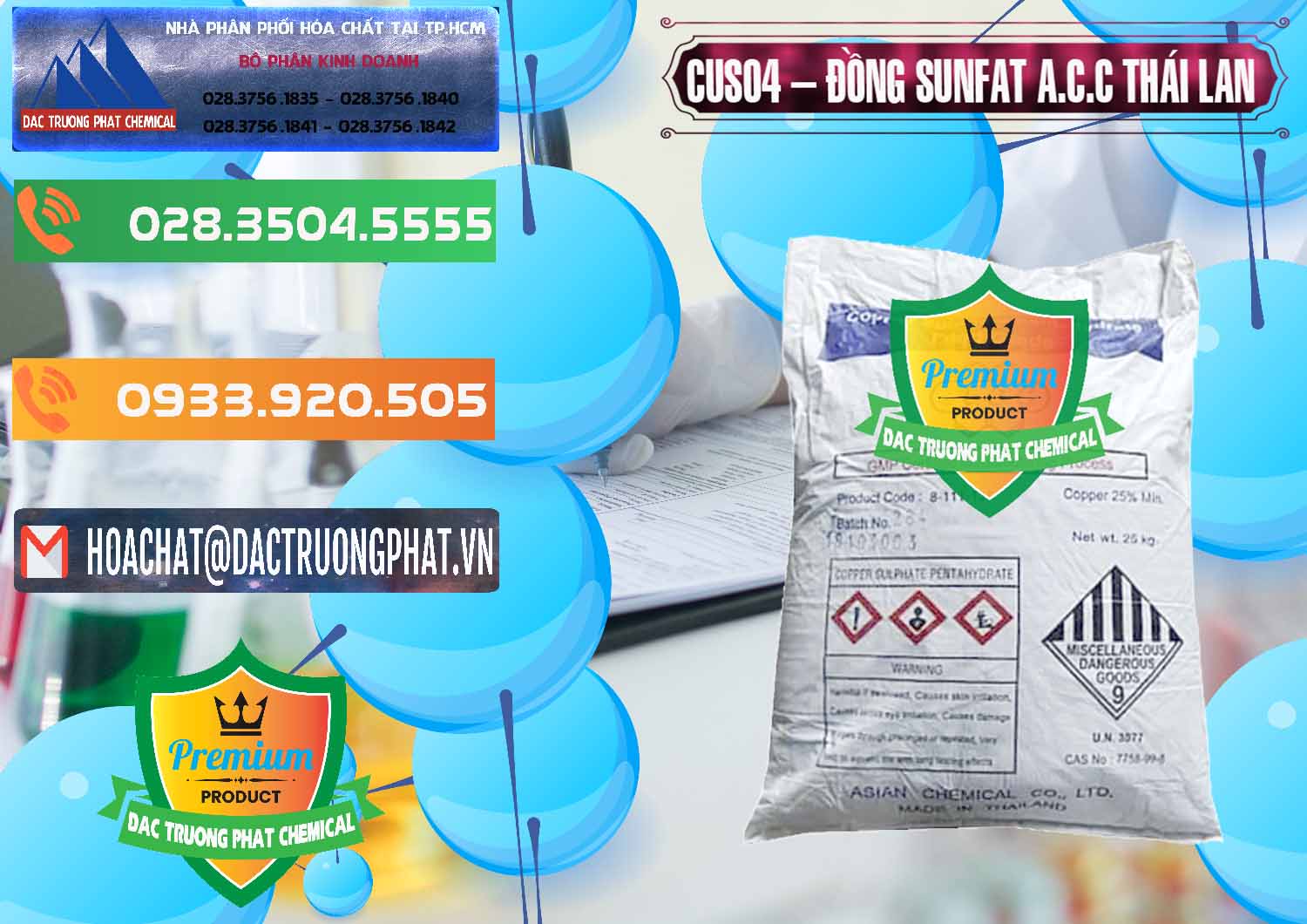 Công ty chuyên bán & cung ứng CuSO4 – Đồng Sunfat A.C.C Thái Lan - 0249 - Cty kinh doanh _ cung cấp hóa chất tại TP.HCM - hoachatxulynuoc.com.vn