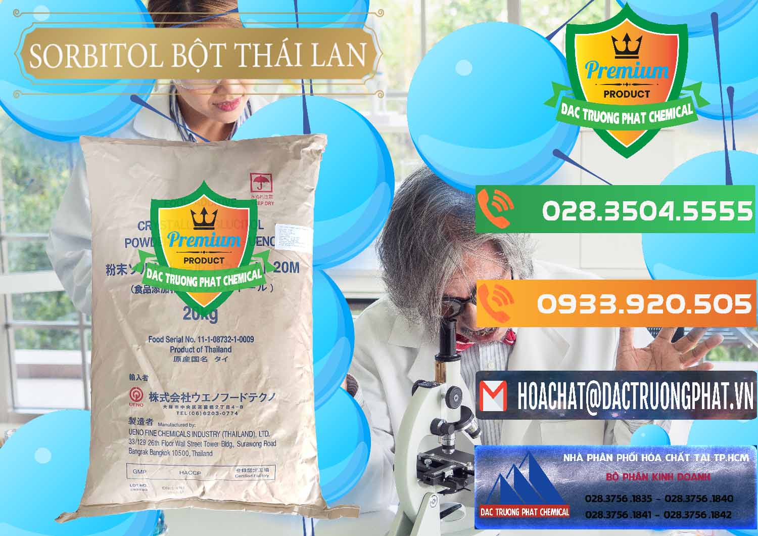 Chuyên bán - cung ứng D-Sorbitol Bột - C6H14O6 Food Grade Thái Lan Thailand - 0322 - Cty chuyên kinh doanh ( cung cấp ) hóa chất tại TP.HCM - hoachatxulynuoc.com.vn