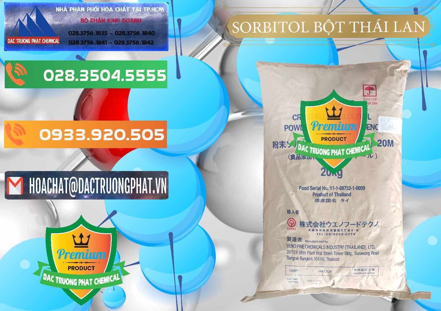 Cty kinh doanh - bán D-Sorbitol Bột - C6H14O6 Food Grade Thái Lan Thailand - 0322 - Đơn vị chuyên kinh doanh & phân phối hóa chất tại TP.HCM - hoachatxulynuoc.com.vn
