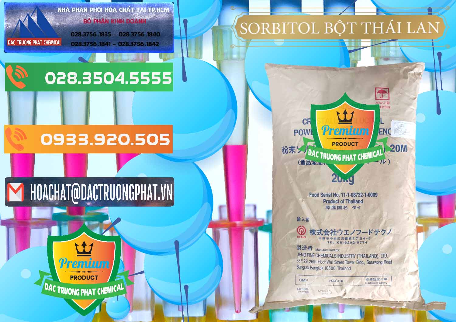 Nơi nhập khẩu ( bán ) D-Sorbitol Bột - C6H14O6 Food Grade Thái Lan Thailand - 0322 - Nơi chuyên phân phối và bán hóa chất tại TP.HCM - hoachatxulynuoc.com.vn
