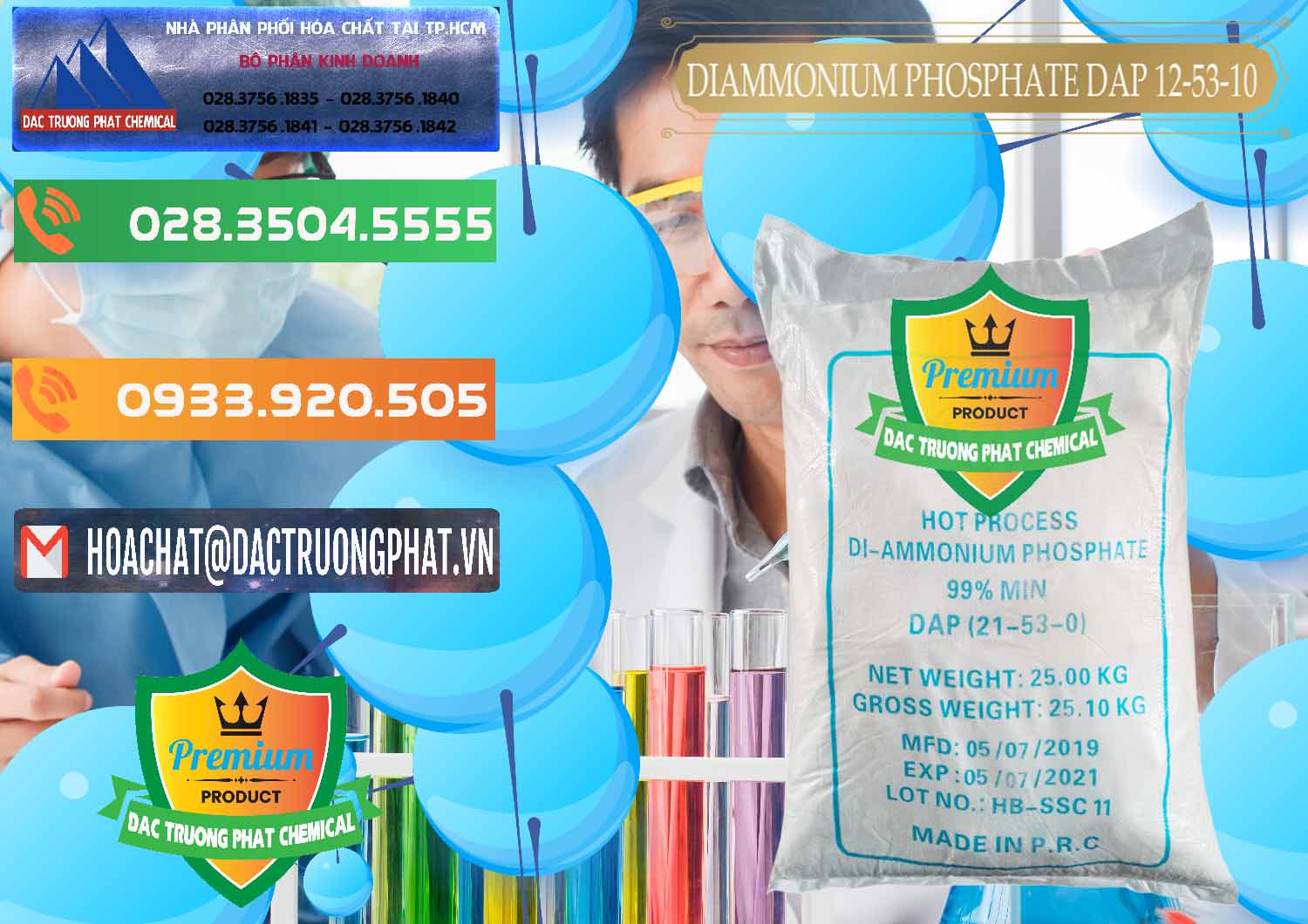 Công ty cung ứng & bán DAP - Diammonium Phosphate Trung Quốc China - 0319 - Cty nhập khẩu ( phân phối ) hóa chất tại TP.HCM - hoachatxulynuoc.com.vn