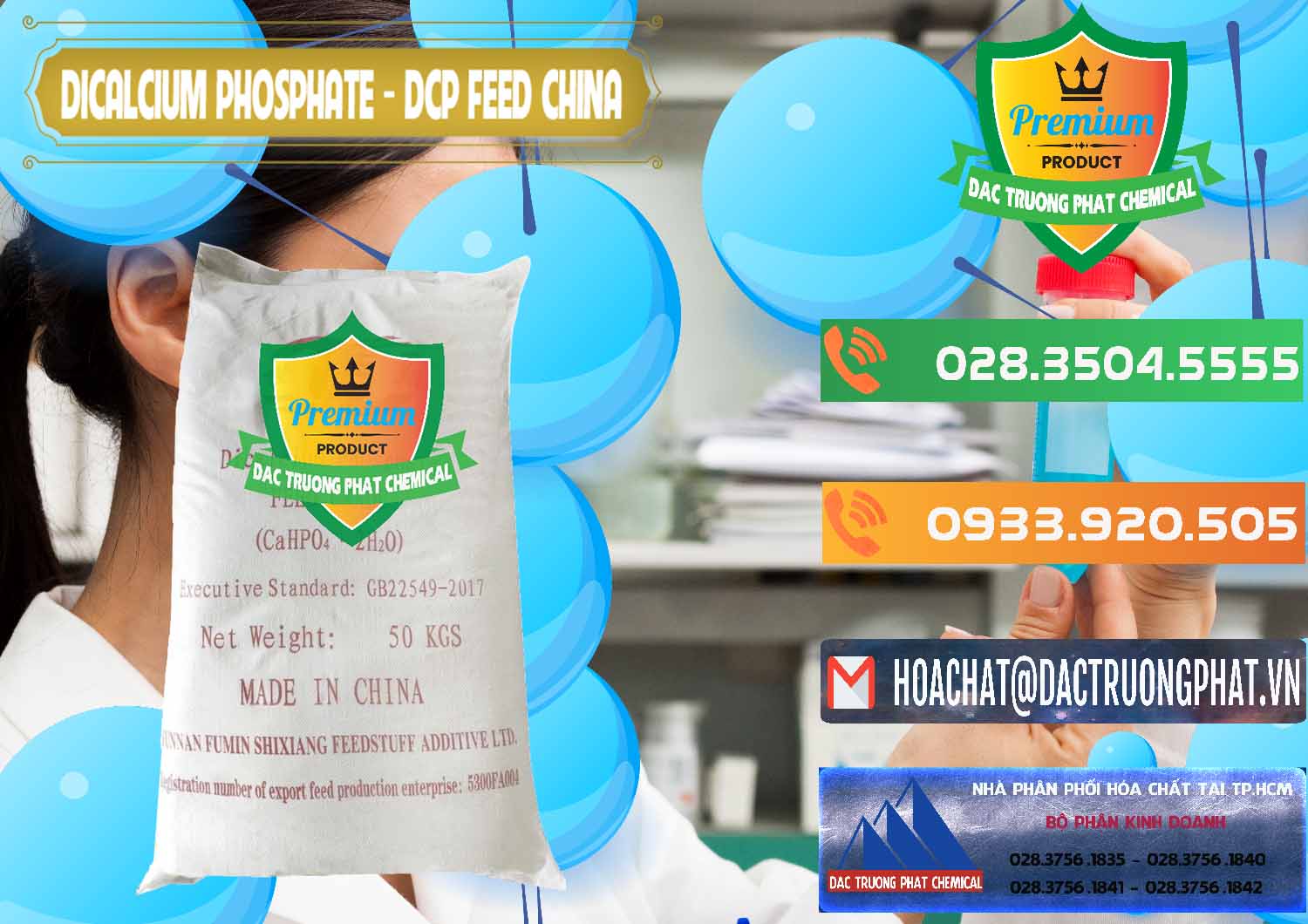 Nhà cung ứng & bán Dicalcium Phosphate - DCP Feed Grade Trung Quốc China - 0296 - Nơi cung cấp & nhập khẩu hóa chất tại TP.HCM - hoachatxulynuoc.com.vn