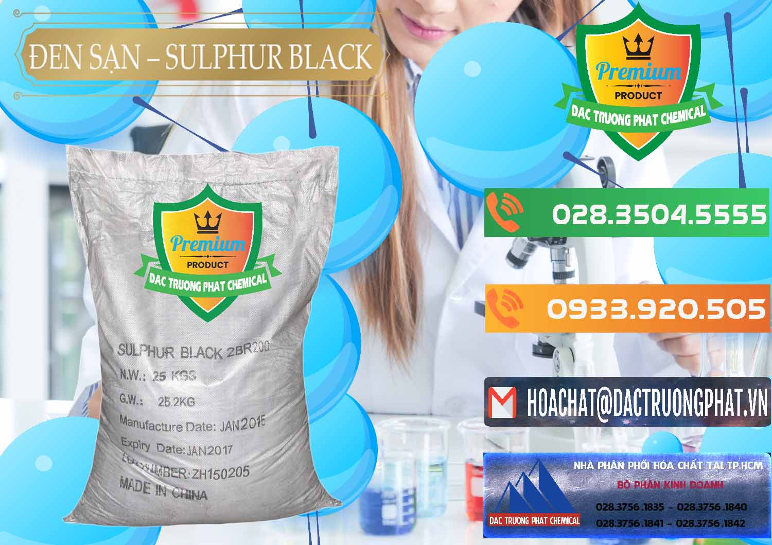 Cty kinh doanh & bán Đen Sạn – Sulphur Black Trung Quốc China - 0062 - Công ty cung cấp _ phân phối hóa chất tại TP.HCM - hoachatxulynuoc.com.vn