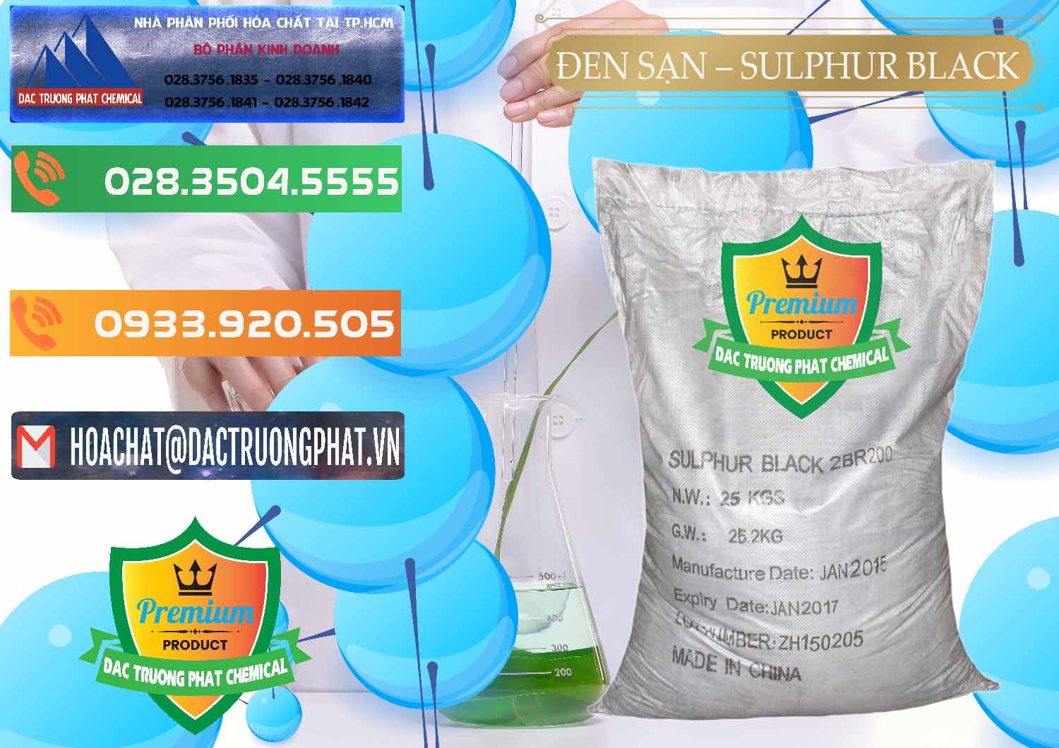 Đơn vị kinh doanh - bán Đen Sạn – Sulphur Black Trung Quốc China - 0062 - Nhà phân phối & cung cấp hóa chất tại TP.HCM - hoachatxulynuoc.com.vn