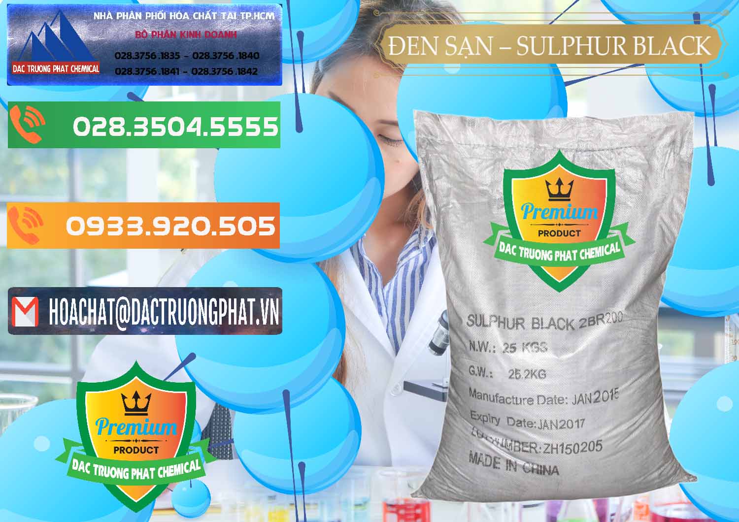 Nhà phân phối ( bán ) Đen Sạn – Sulphur Black Trung Quốc China - 0062 - Nhập khẩu _ cung cấp hóa chất tại TP.HCM - hoachatxulynuoc.com.vn