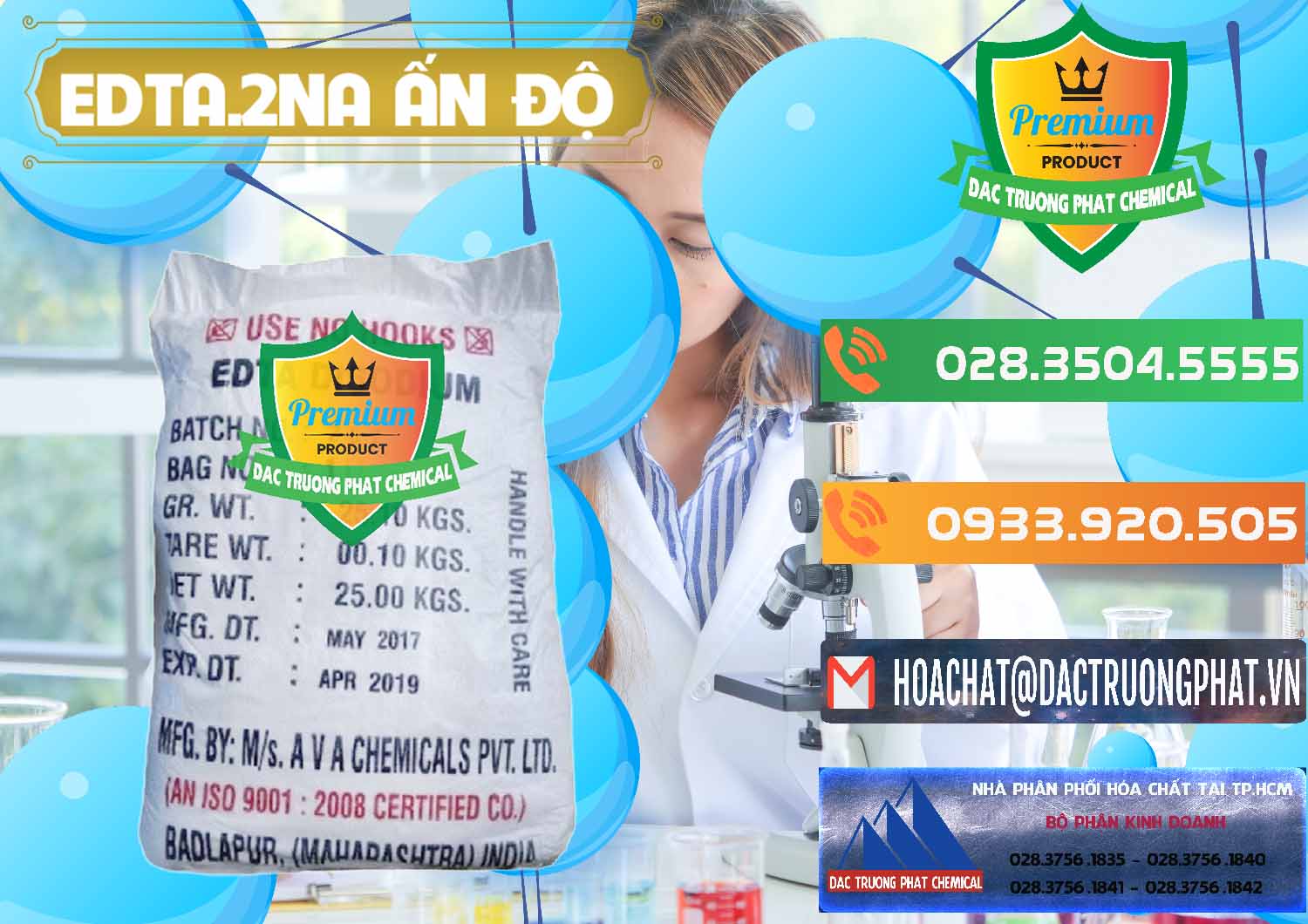 Đơn vị bán ( cung ứng ) EDTA.2NA - Ethylendiamin Tetraacetic Ấn Độ India - 0416 - Công ty chuyên bán - phân phối hóa chất tại TP.HCM - hoachatxulynuoc.com.vn