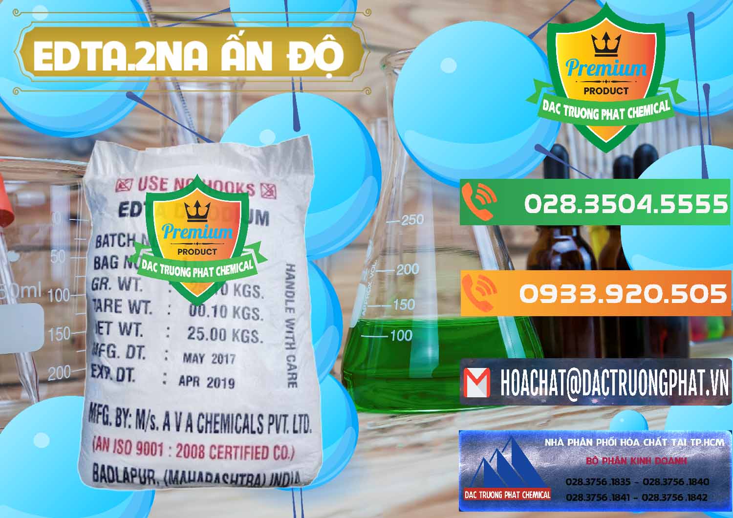 Chuyên nhập khẩu và bán EDTA.2NA - Ethylendiamin Tetraacetic Ấn Độ India - 0416 - Đơn vị chuyên kinh doanh và phân phối hóa chất tại TP.HCM - hoachatxulynuoc.com.vn