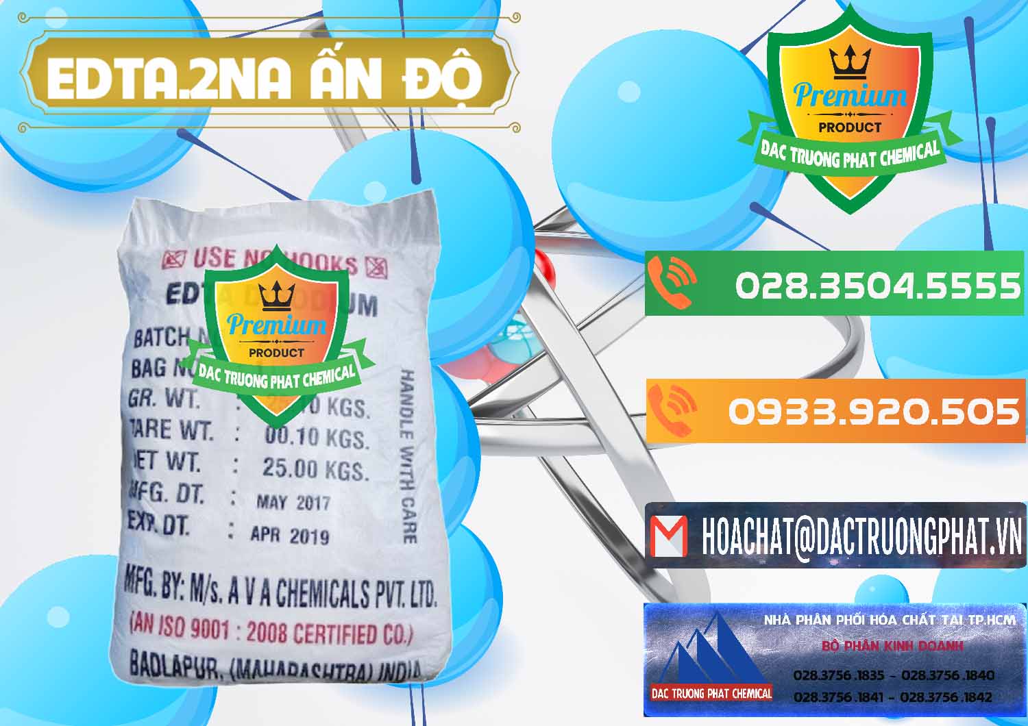 Cty chuyên phân phối _ bán EDTA.2NA - Ethylendiamin Tetraacetic Ấn Độ India - 0416 - Nhập khẩu ( phân phối ) hóa chất tại TP.HCM - hoachatxulynuoc.com.vn