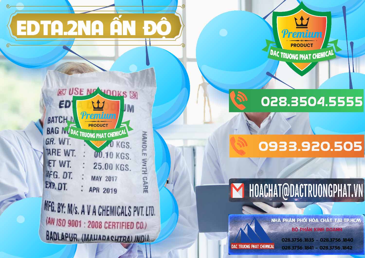 Công ty bán & cung cấp EDTA.2NA - Ethylendiamin Tetraacetic Ấn Độ India - 0416 - Cty phân phối - kinh doanh hóa chất tại TP.HCM - hoachatxulynuoc.com.vn