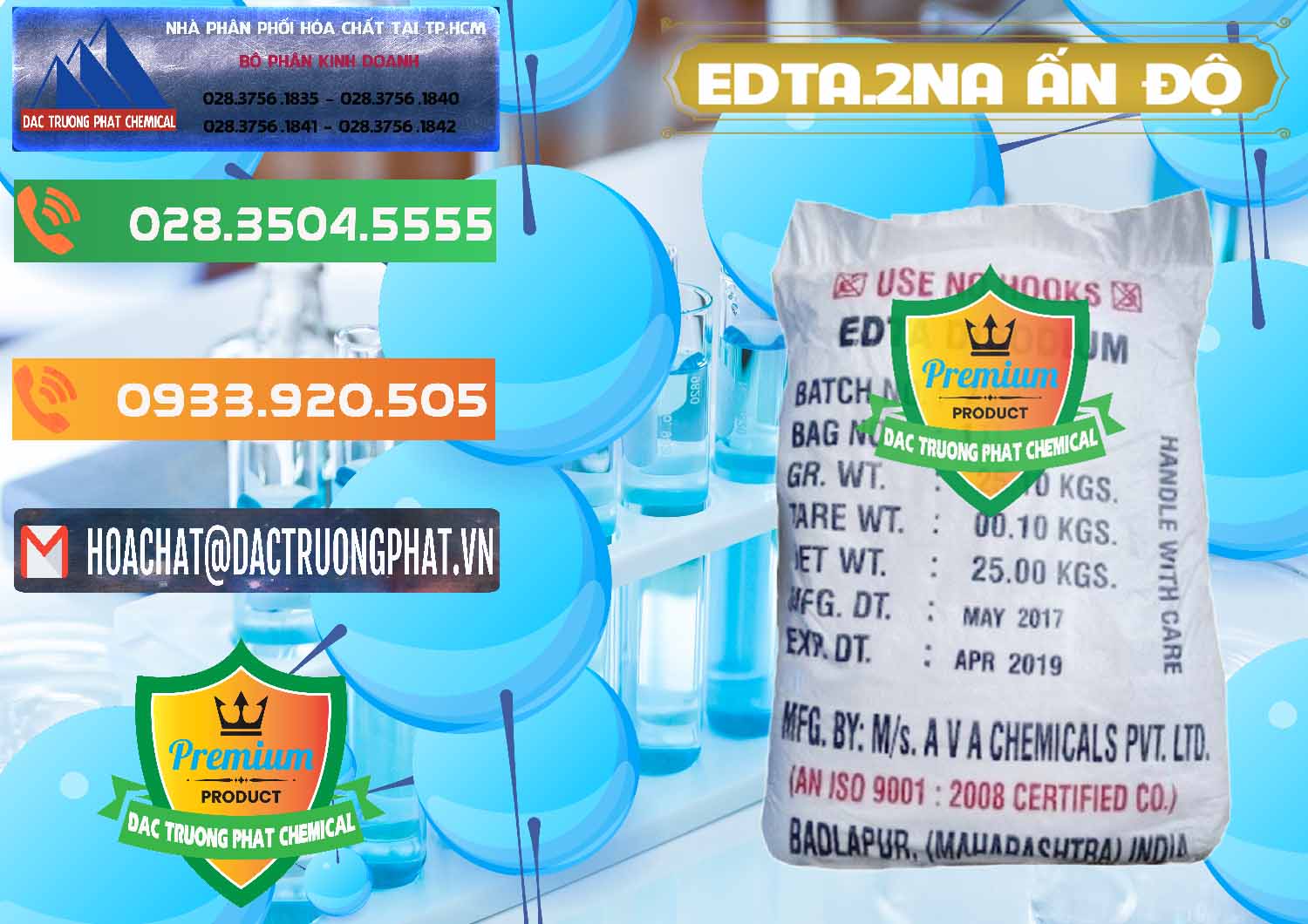 Cty chuyên nhập khẩu _ bán EDTA.2NA - Ethylendiamin Tetraacetic Ấn Độ India - 0416 - Chuyên phân phối - cung cấp hóa chất tại TP.HCM - hoachatxulynuoc.com.vn