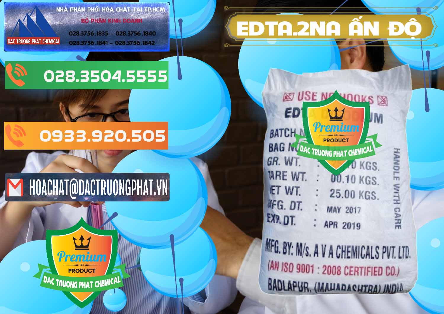 Cty kinh doanh & bán EDTA.2NA - Ethylendiamin Tetraacetic Ấn Độ India - 0416 - Công ty nhập khẩu & phân phối hóa chất tại TP.HCM - hoachatxulynuoc.com.vn