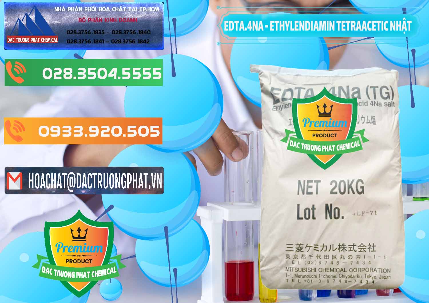 Công ty chuyên kinh doanh ( bán ) EDTA 4Na - Ethylendiamin Tetraacetic Nhật Bản Japan - 0482 - Công ty chuyên bán - phân phối hóa chất tại TP.HCM - hoachatxulynuoc.com.vn