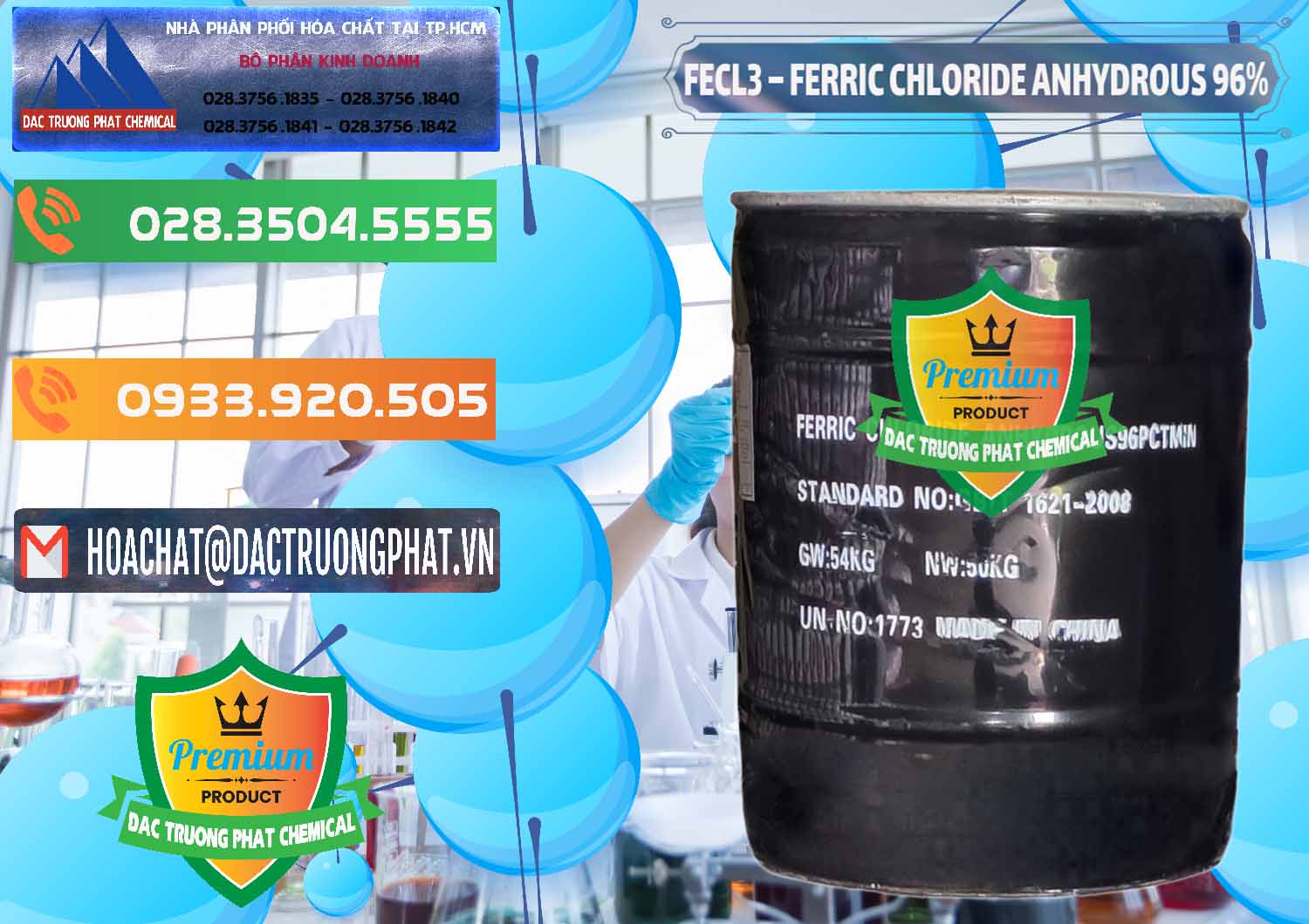 Công ty chuyên phân phối ( bán ) FECL3 – Ferric Chloride Anhydrous 96% Trung Quốc China - 0065 - Đơn vị chuyên nhập khẩu ( cung cấp ) hóa chất tại TP.HCM - hoachatxulynuoc.com.vn