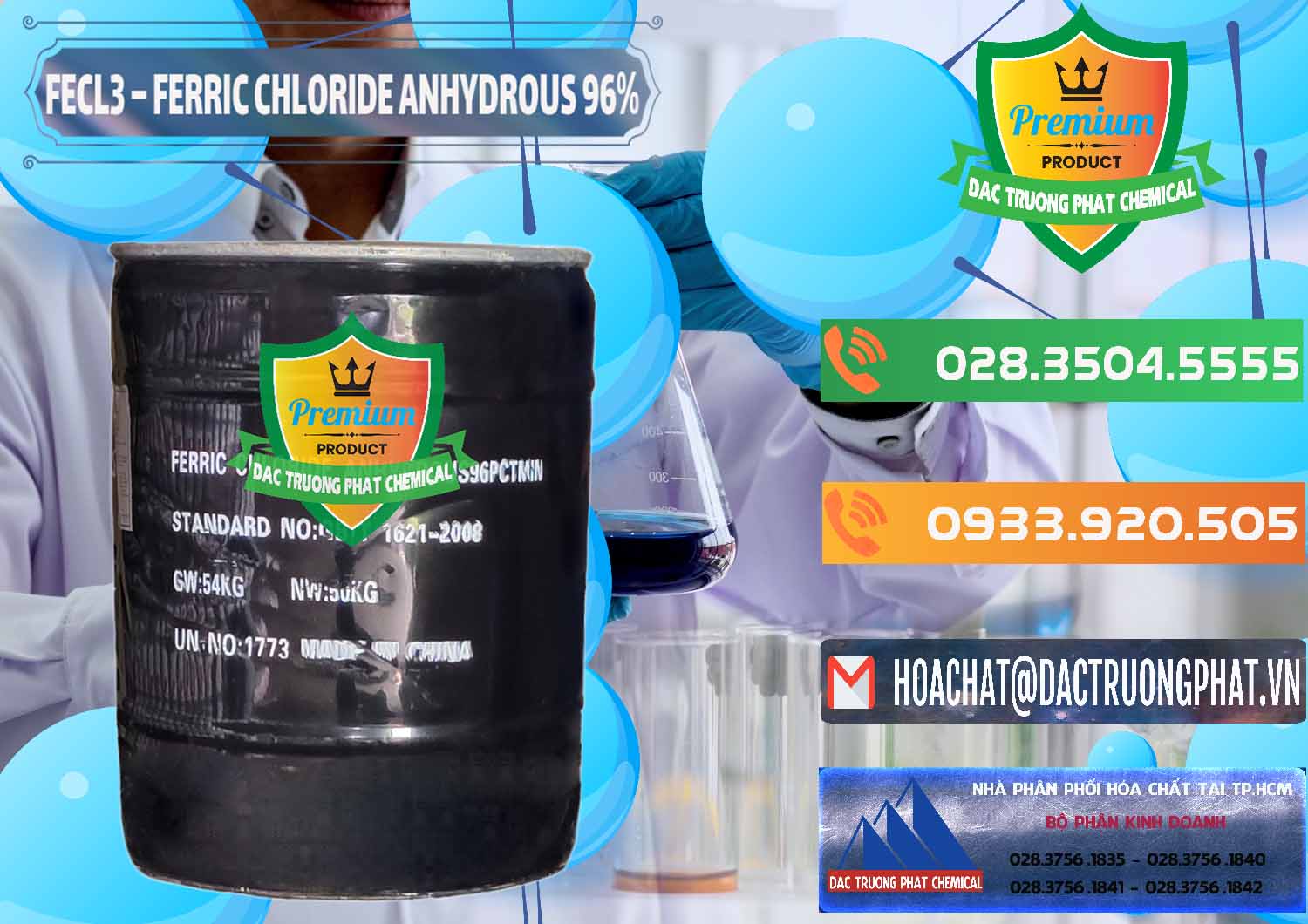 Cty thương mại & bán Sắt Clorua — Powder Phèn Sắt Anhydrous Trung Quốc China Nơi chuyên cung ứng và bán FECL3 – Ferric Chloride Anhydrous 96% Trung Quốc China - 0065 - Bán _ phân phối hóa chất tại TP.HCM - hoachatxulynuoc.com.vn
