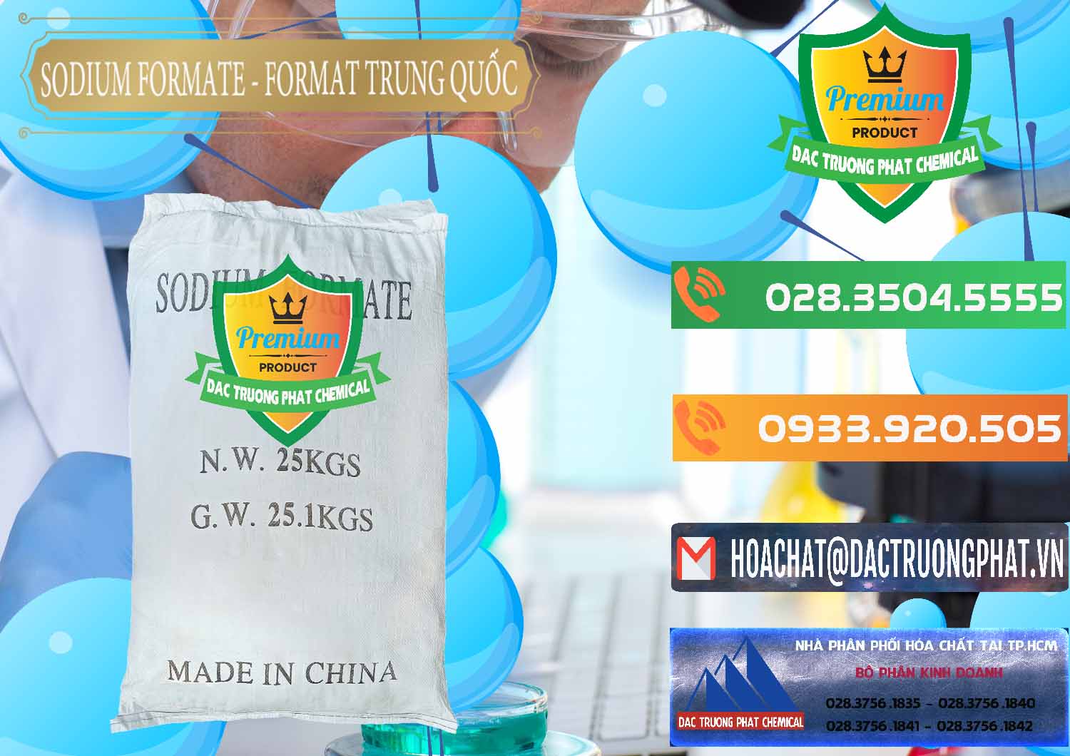 Công ty bán ( phân phối ) Sodium Formate - Natri Format Trung Quốc China - 0142 - Cty phân phối & nhập khẩu hóa chất tại TP.HCM - hoachatxulynuoc.com.vn