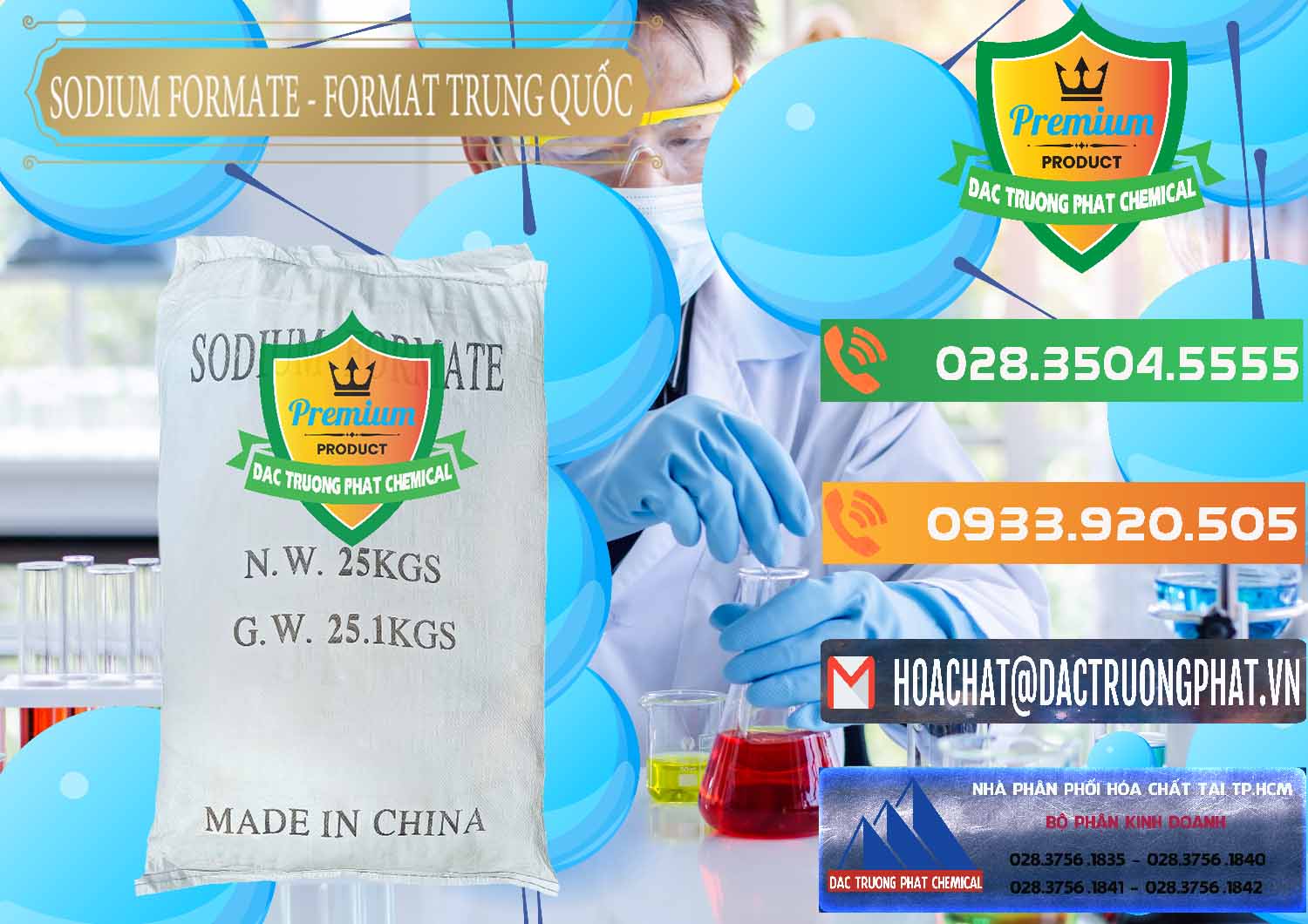 Nơi bán và cung ứng Sodium Formate - Natri Format Trung Quốc China - 0142 - Nhà nhập khẩu _ phân phối hóa chất tại TP.HCM - hoachatxulynuoc.com.vn