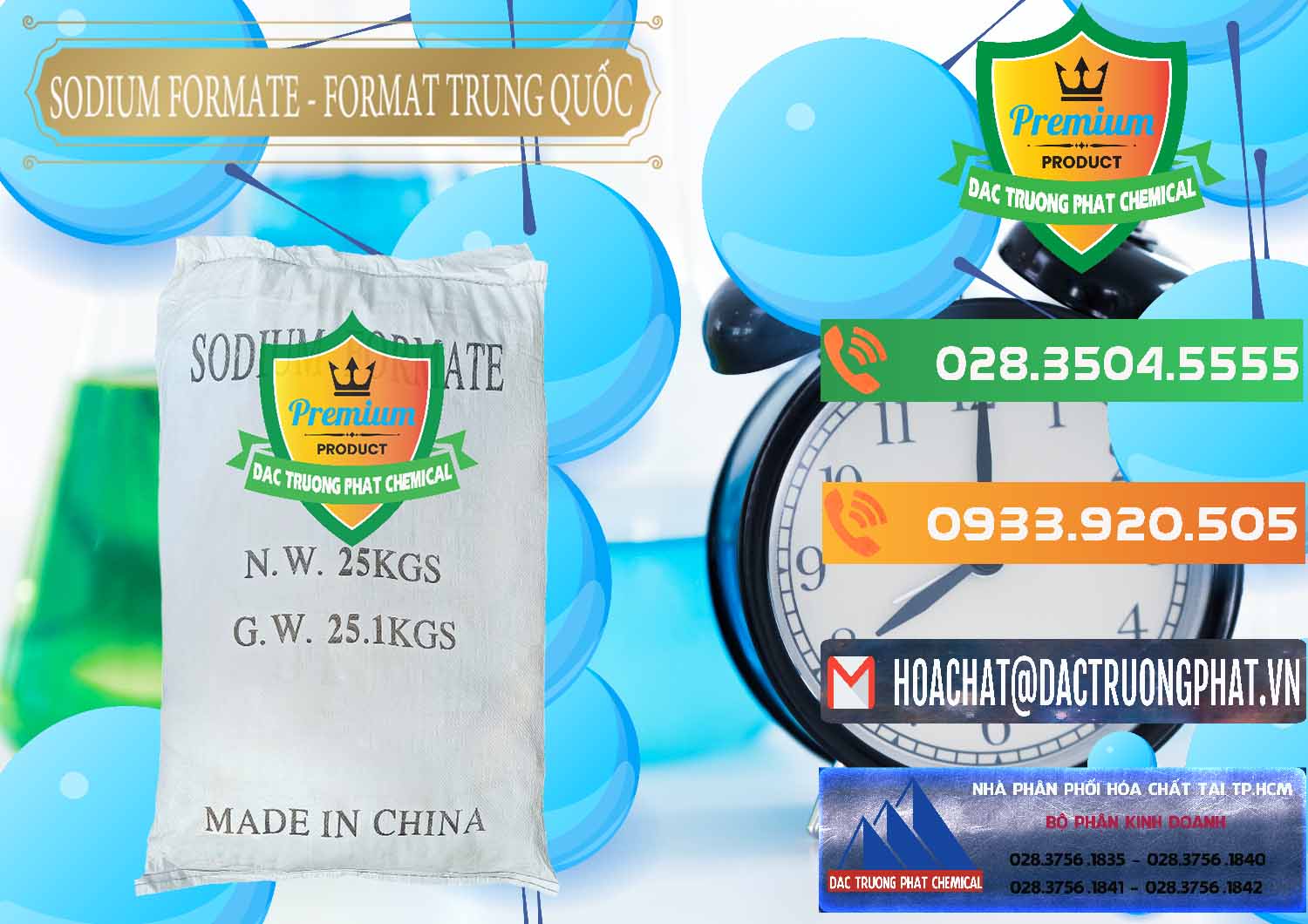Đơn vị phân phối _ bán Sodium Formate - Natri Format Trung Quốc China - 0142 - Cty chuyên cung cấp - bán hóa chất tại TP.HCM - hoachatxulynuoc.com.vn