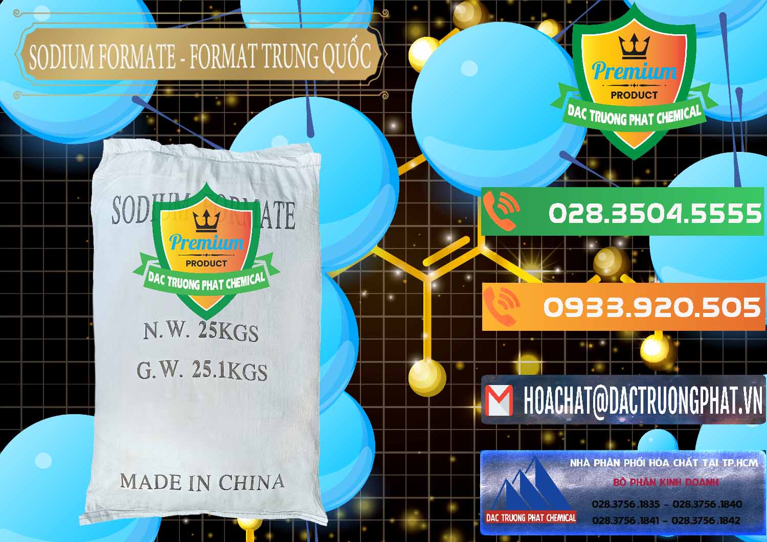 Cty bán và phân phối Sodium Formate - Natri Format Trung Quốc China - 0142 - Nơi cung cấp và phân phối hóa chất tại TP.HCM - hoachatxulynuoc.com.vn