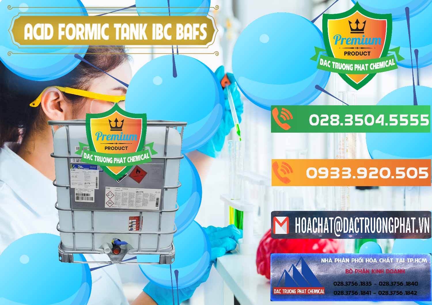 Đơn vị chuyên nhập khẩu và bán Acid Formic - Axit Formic Tank - Bồn IBC BASF Đức - 0366 - Cty phân phối và nhập khẩu hóa chất tại TP.HCM - hoachatxulynuoc.com.vn