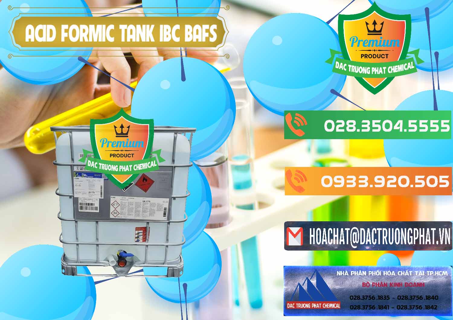 Đơn vị bán và phân phối Acid Formic - Axit Formic Tank - Bồn IBC BASF Đức - 0366 - Nơi cung cấp - phân phối hóa chất tại TP.HCM - hoachatxulynuoc.com.vn