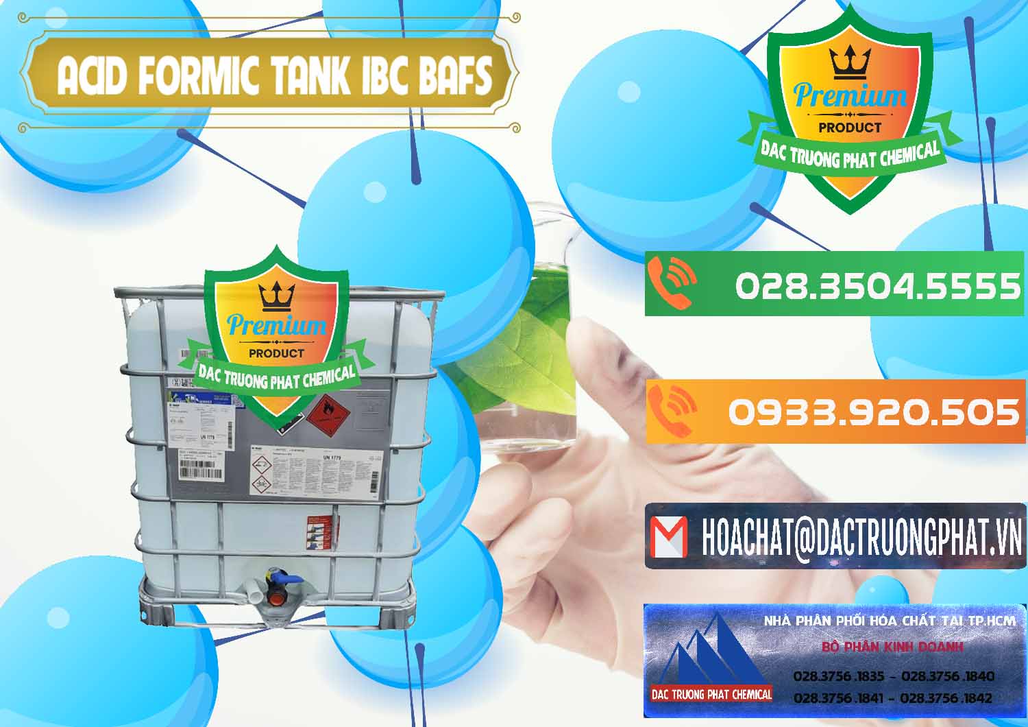 Công ty cung cấp - bán Acid Formic - Axit Formic Tank - Bồn IBC BASF Đức - 0366 - Chuyên bán & phân phối hóa chất tại TP.HCM - hoachatxulynuoc.com.vn