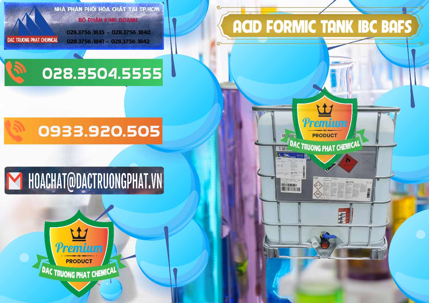 Nơi kinh doanh và bán Acid Formic - Axit Formic Tank - Bồn IBC BASF Đức - 0366 - Cung cấp & bán hóa chất tại TP.HCM - hoachatxulynuoc.com.vn