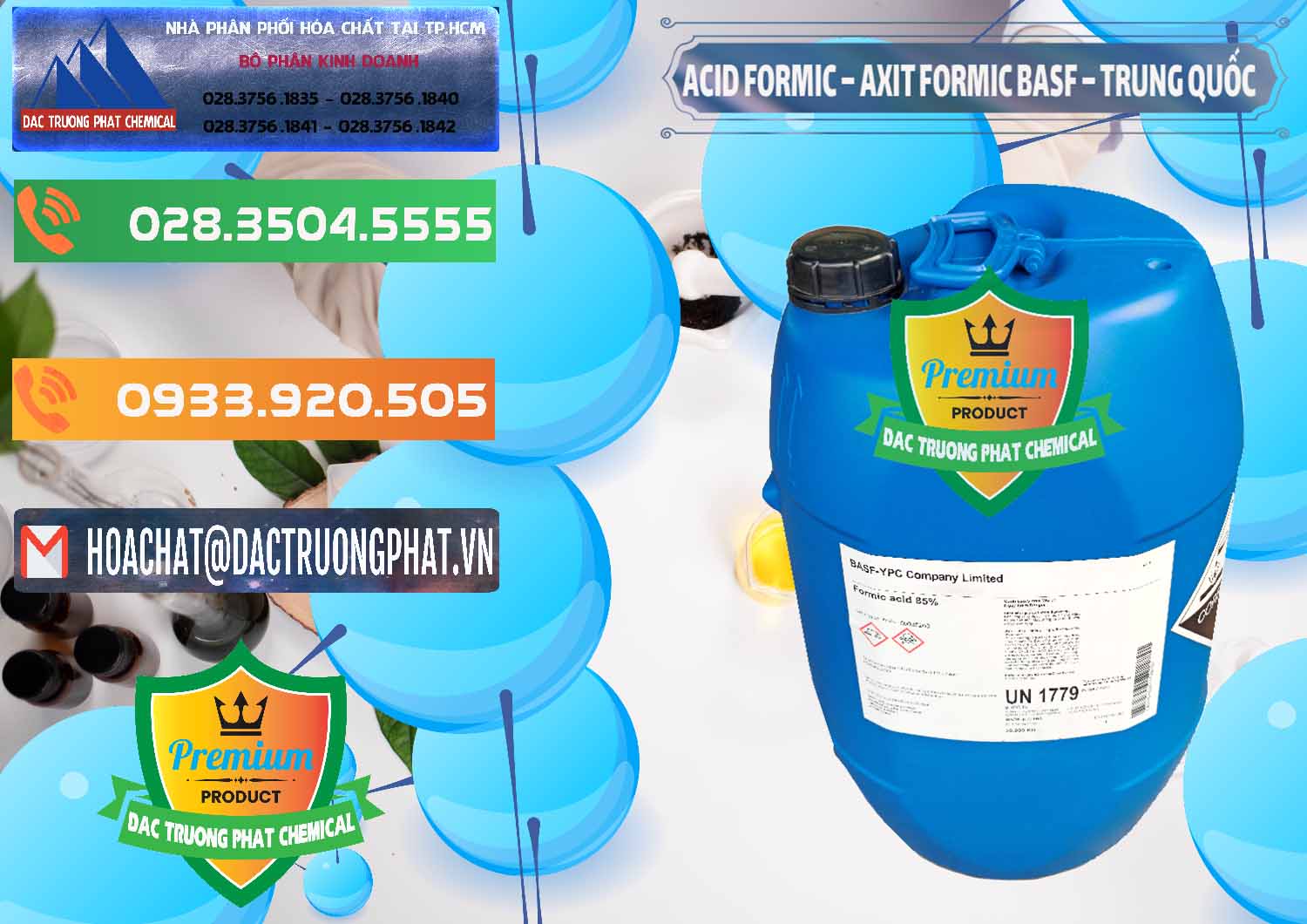 Nhà cung cấp ( bán ) Acid Formic - Axit Formic BASF Trung Quốc China - 0025 - Công ty phân phối - cung cấp hóa chất tại TP.HCM - hoachatxulynuoc.com.vn
