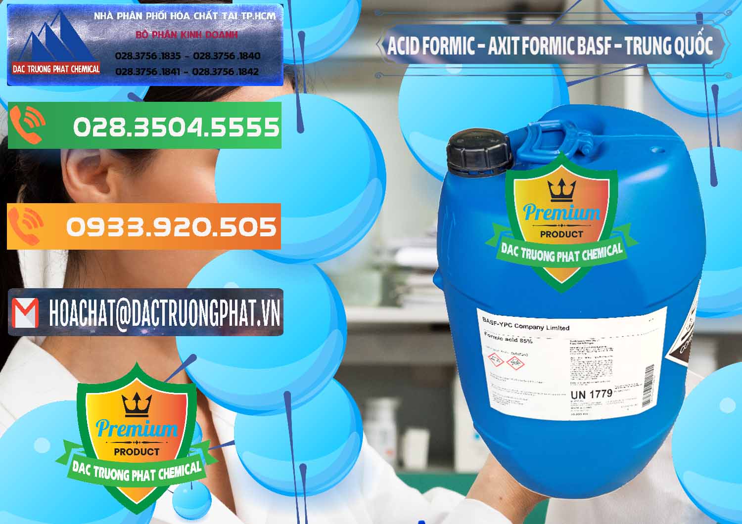 Nơi chuyên cung ứng ( bán ) Acid Formic - Axit Formic BASF Trung Quốc China - 0025 - Nhà cung cấp - kinh doanh hóa chất tại TP.HCM - hoachatxulynuoc.com.vn