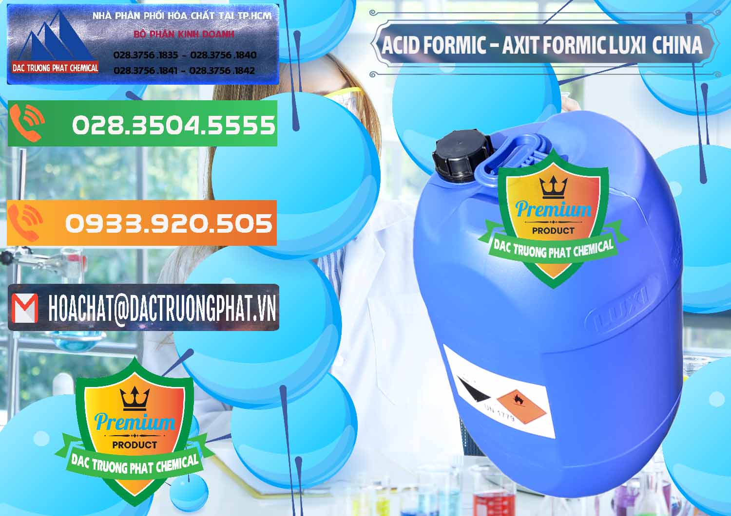 Cty chuyên cung ứng _ bán Acid Formic - Axit Formic Luxi Trung Quốc China - 0029 - Nơi cung cấp và kinh doanh hóa chất tại TP.HCM - hoachatxulynuoc.com.vn