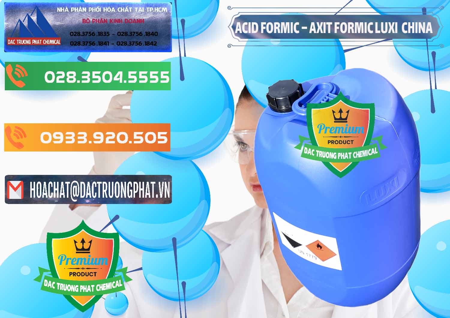 Cty chuyên kinh doanh - bán Acid Formic - Axit Formic Luxi Trung Quốc China - 0029 - Cty phân phối & cung cấp hóa chất tại TP.HCM - hoachatxulynuoc.com.vn
