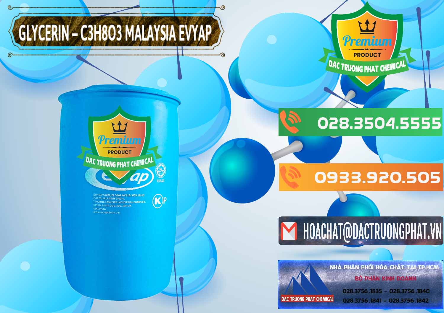 Nơi chuyên nhập khẩu & bán Glycerin – C3H8O3 Malaysia Evyap - 0066 - Đơn vị phân phối ( cung cấp ) hóa chất tại TP.HCM - hoachatxulynuoc.com.vn