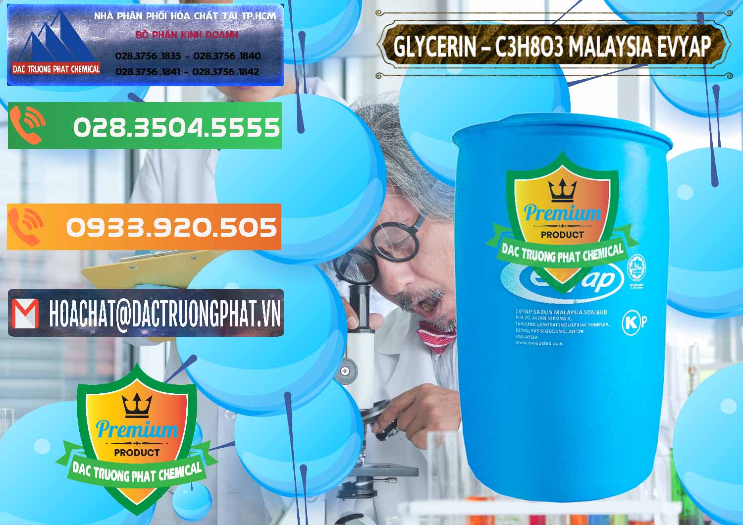 Nhà nhập khẩu _ bán Glycerin – C3H8O3 Malaysia Evyap - 0066 - Đơn vị chuyên nhập khẩu - cung cấp hóa chất tại TP.HCM - hoachatxulynuoc.com.vn