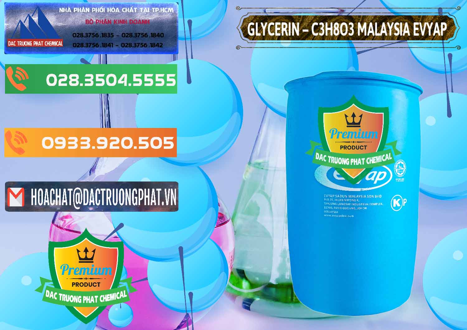 Đơn vị chuyên kinh doanh - bán Glycerin – C3H8O3 Malaysia Evyap - 0066 - Cty chuyên phân phối ( bán ) hóa chất tại TP.HCM - hoachatxulynuoc.com.vn