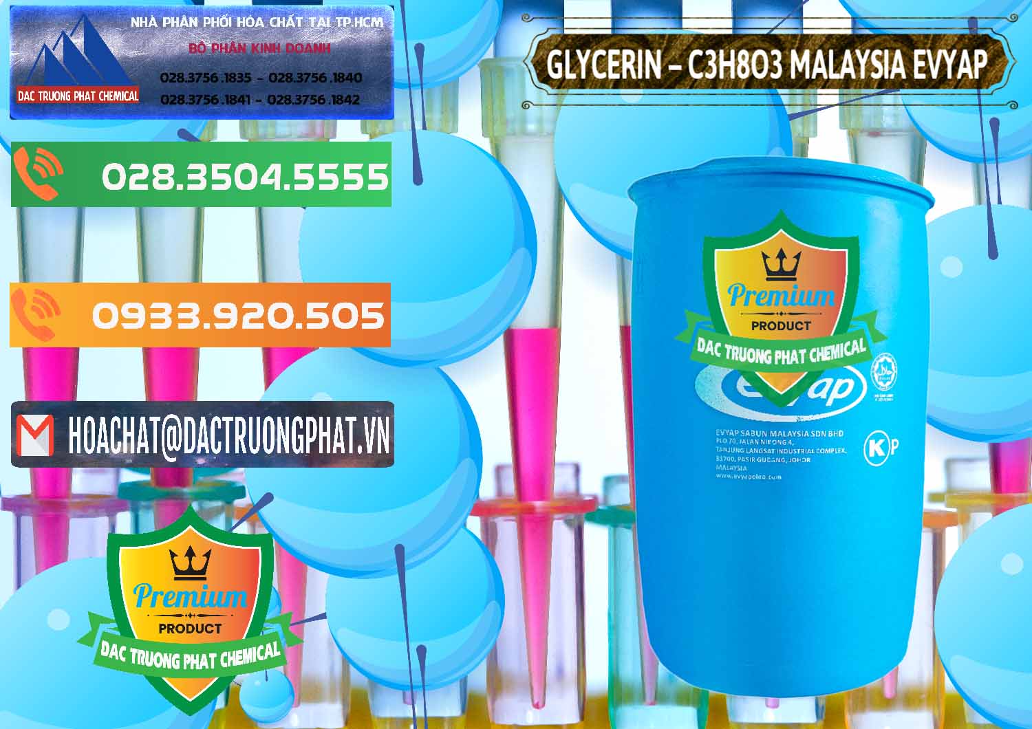 Thương mại & bán Hóa chất Liquid Glycerin Þ Glycerin Dạng Nước Malaysia Evyap tại Bến Tre Kinh doanh ( bán ) Glycerin – C3H8O3 Malaysia Evyap - 0066 - Cty cung cấp & phân phối hóa chất tại TP.HCM - hoachatxulynuoc.com.vn