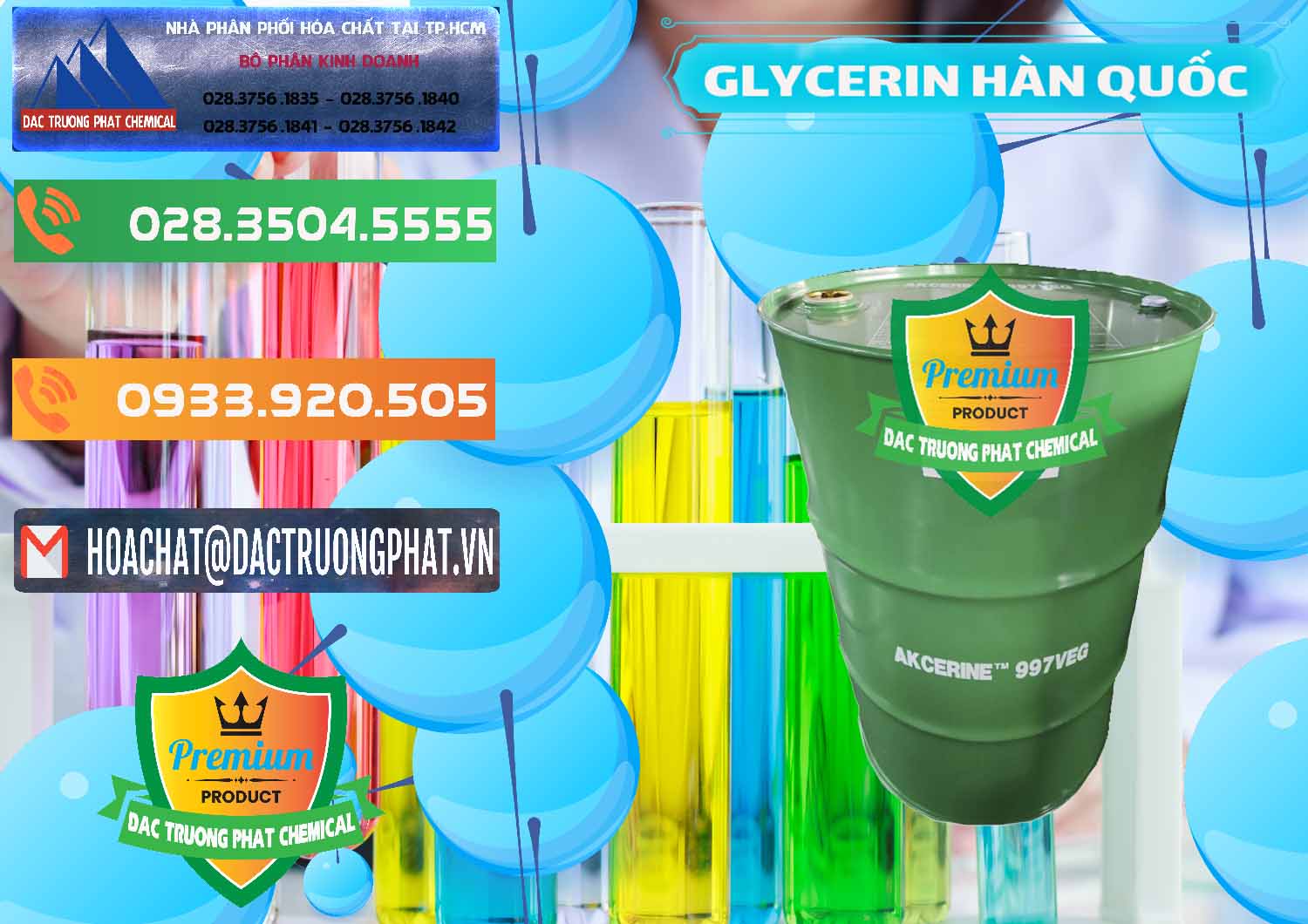 Chuyên cung cấp _ bán Glycerin – C3H8O3 Hàn Quốc Korea - 0403 - Công ty phân phối _ cung ứng hóa chất tại TP.HCM - hoachatxulynuoc.com.vn