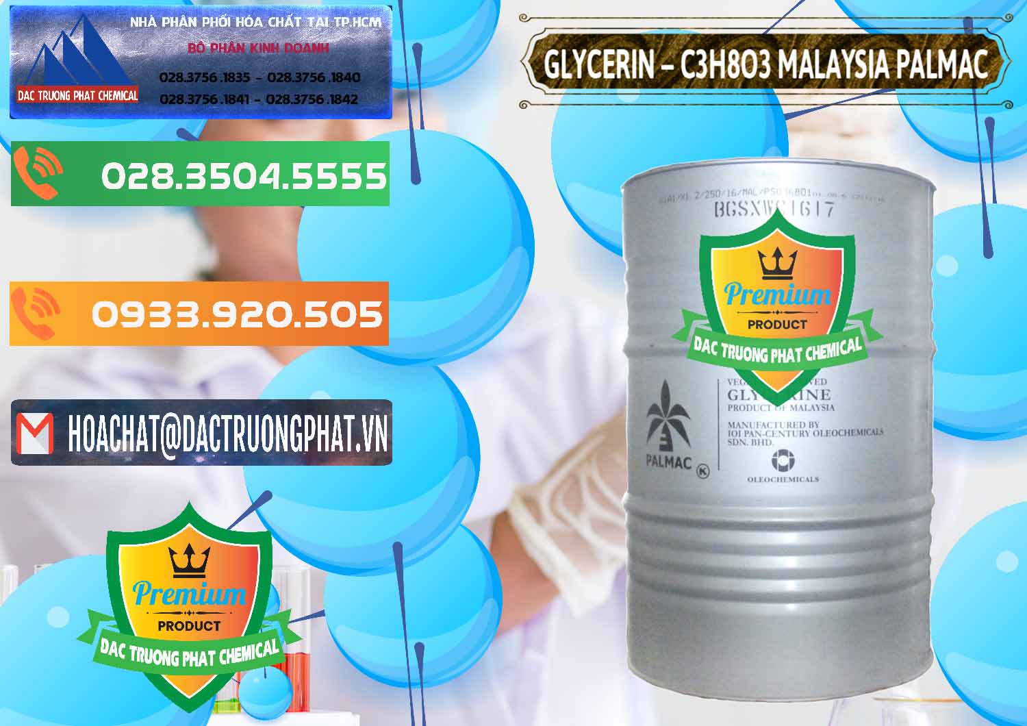 Đơn vị bán và cung ứng Glycerin – C3H8O3 99.7% Malaysia Palmac - 0067 - Kinh doanh và phân phối hóa chất tại TP.HCM - hoachatxulynuoc.com.vn