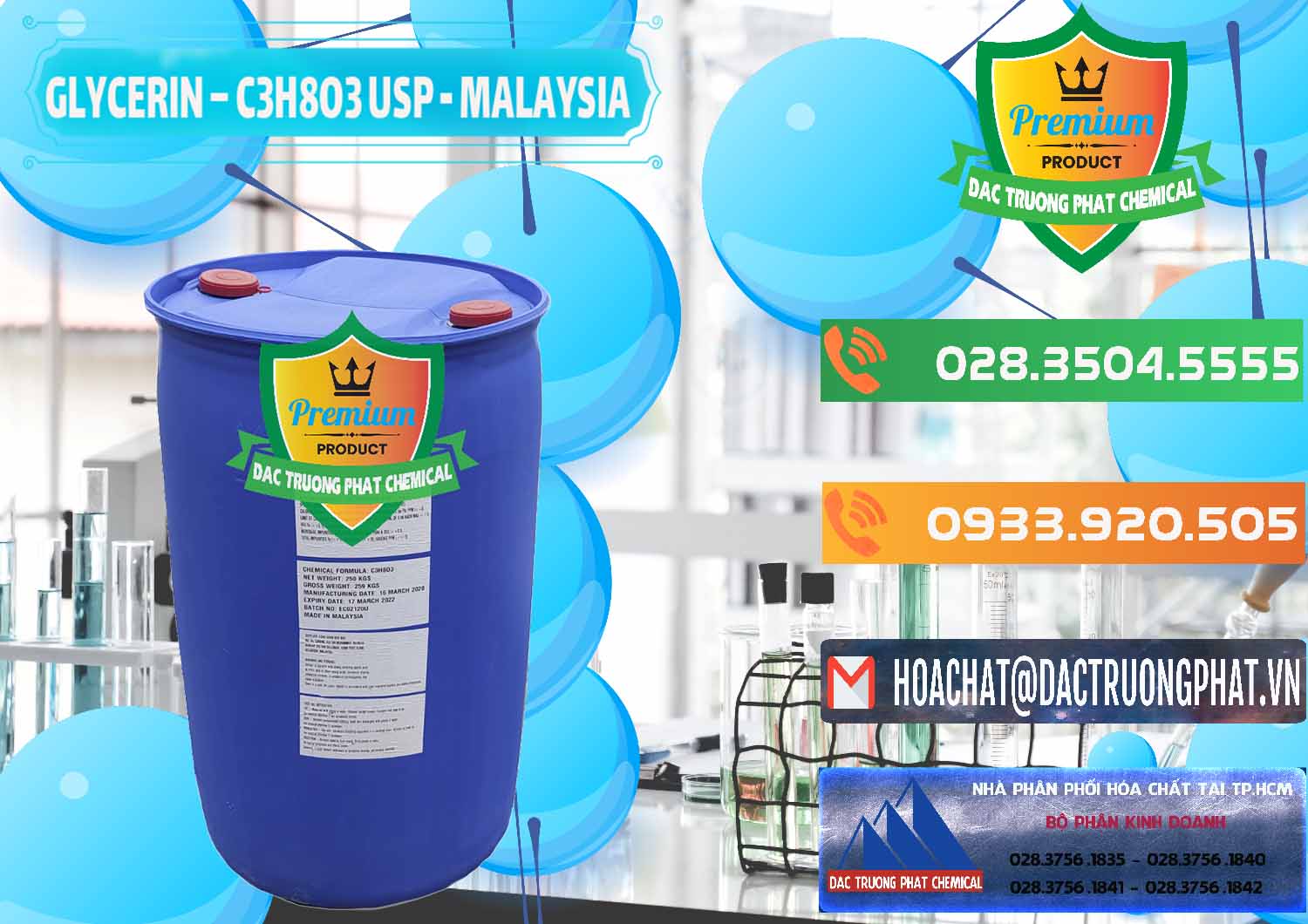 Công ty chuyên kinh doanh & bán Glycerin – C3H8O3 USP Malaysia - 0233 - Cty bán & cung cấp hóa chất tại TP.HCM - hoachatxulynuoc.com.vn