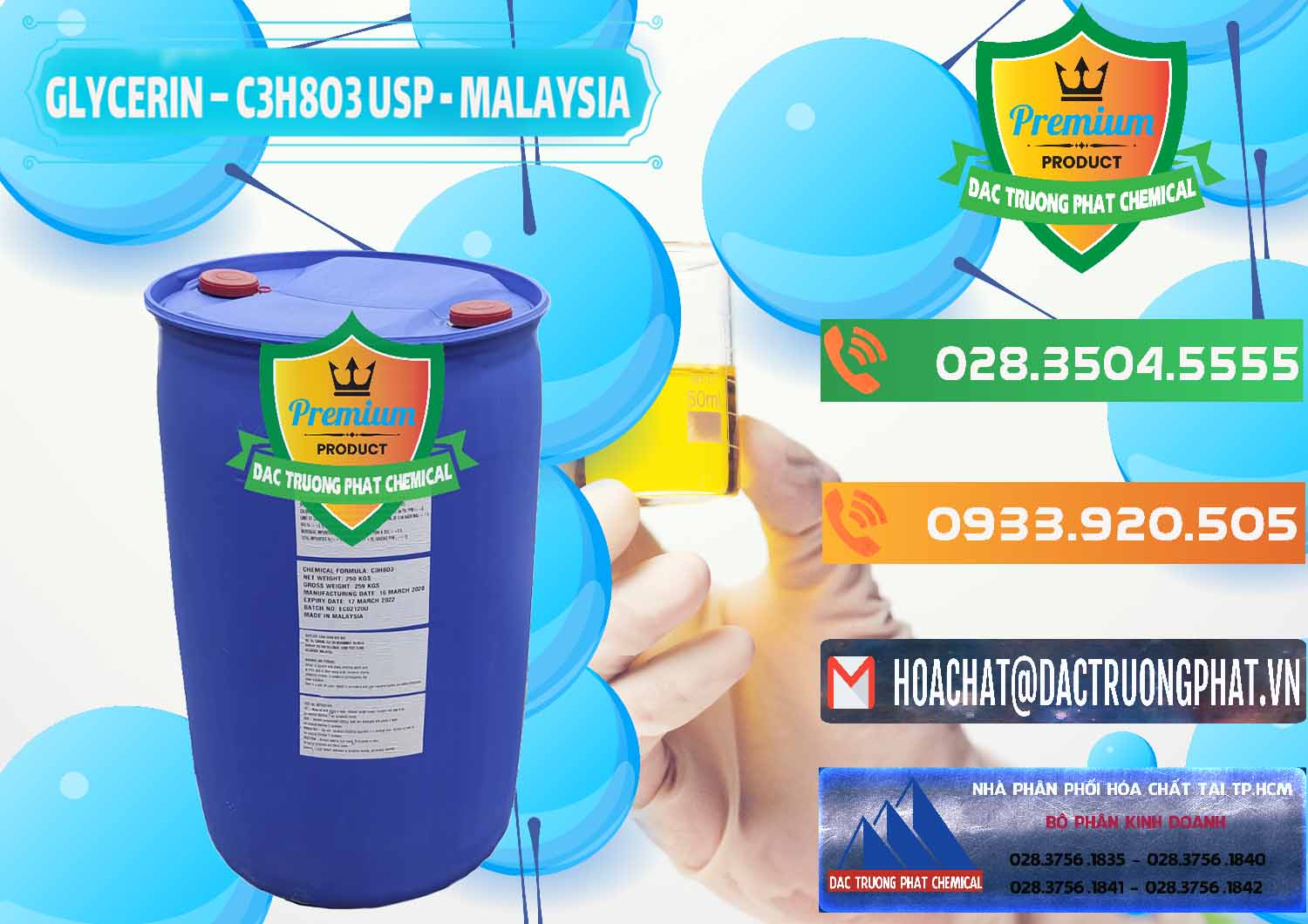Cty chuyên phân phối và bán Glycerin – C3H8O3 USP Malaysia - 0233 - Cung cấp và phân phối hóa chất tại TP.HCM - hoachatxulynuoc.com.vn