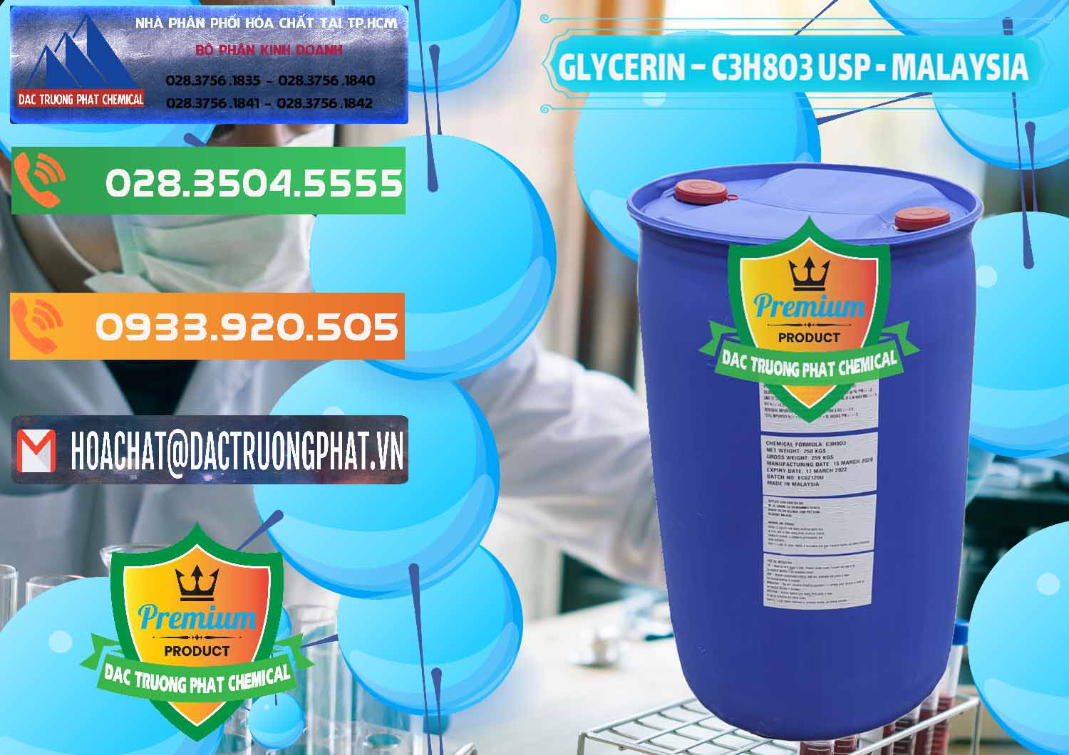 Nhà cung cấp & bán Glycerin – C3H8O3 USP Malaysia - 0233 - Công ty kinh doanh ( cung cấp ) hóa chất tại TP.HCM - hoachatxulynuoc.com.vn