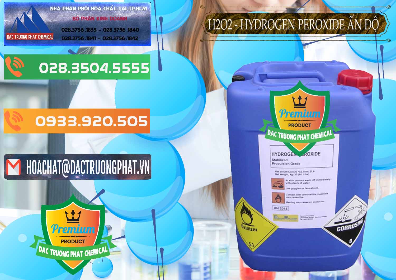 Công ty phân phối và bán H2O2 - Hydrogen Peroxide 50% Ấn Độ India - 0349 - Cty kinh doanh ( cung cấp ) hóa chất tại TP.HCM - hoachatxulynuoc.com.vn