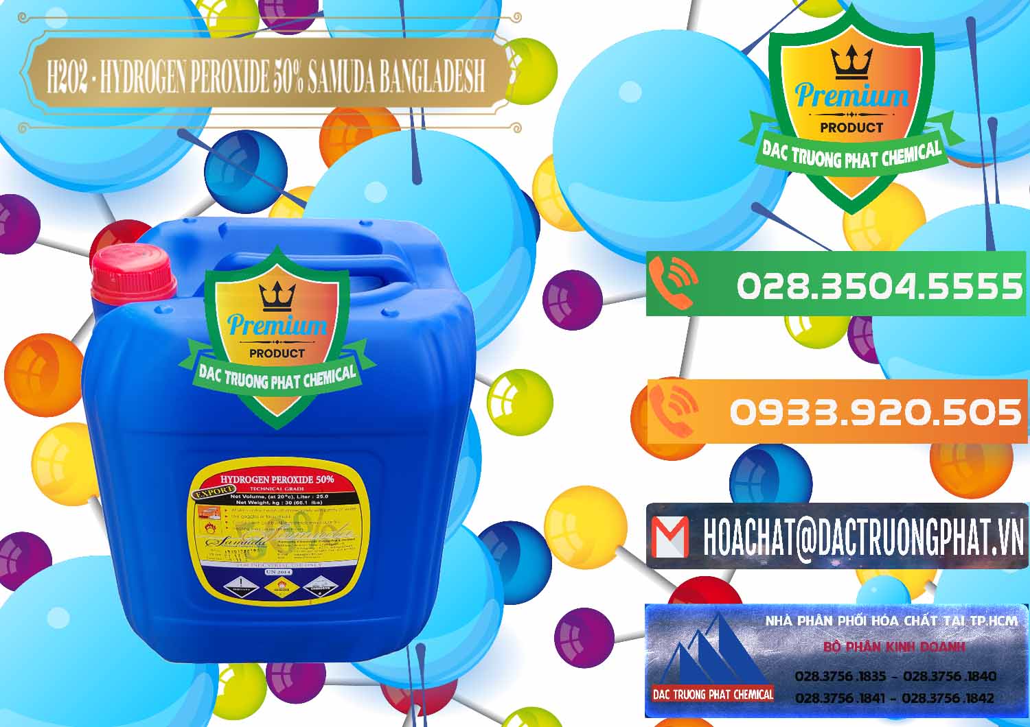 Đơn vị chuyên bán © phân phối hóa chất H2O2 Dạng Lỏng * Oxy Già 50% Samuda Bangladesh Công ty cung ứng & bán H2O2 - Hydrogen Peroxide 50% Samuda Bangladesh - 0077 - Nơi chuyên cung cấp ( bán ) hóa chất tại TP.HCM - hoachatxulynuoc.com.vn