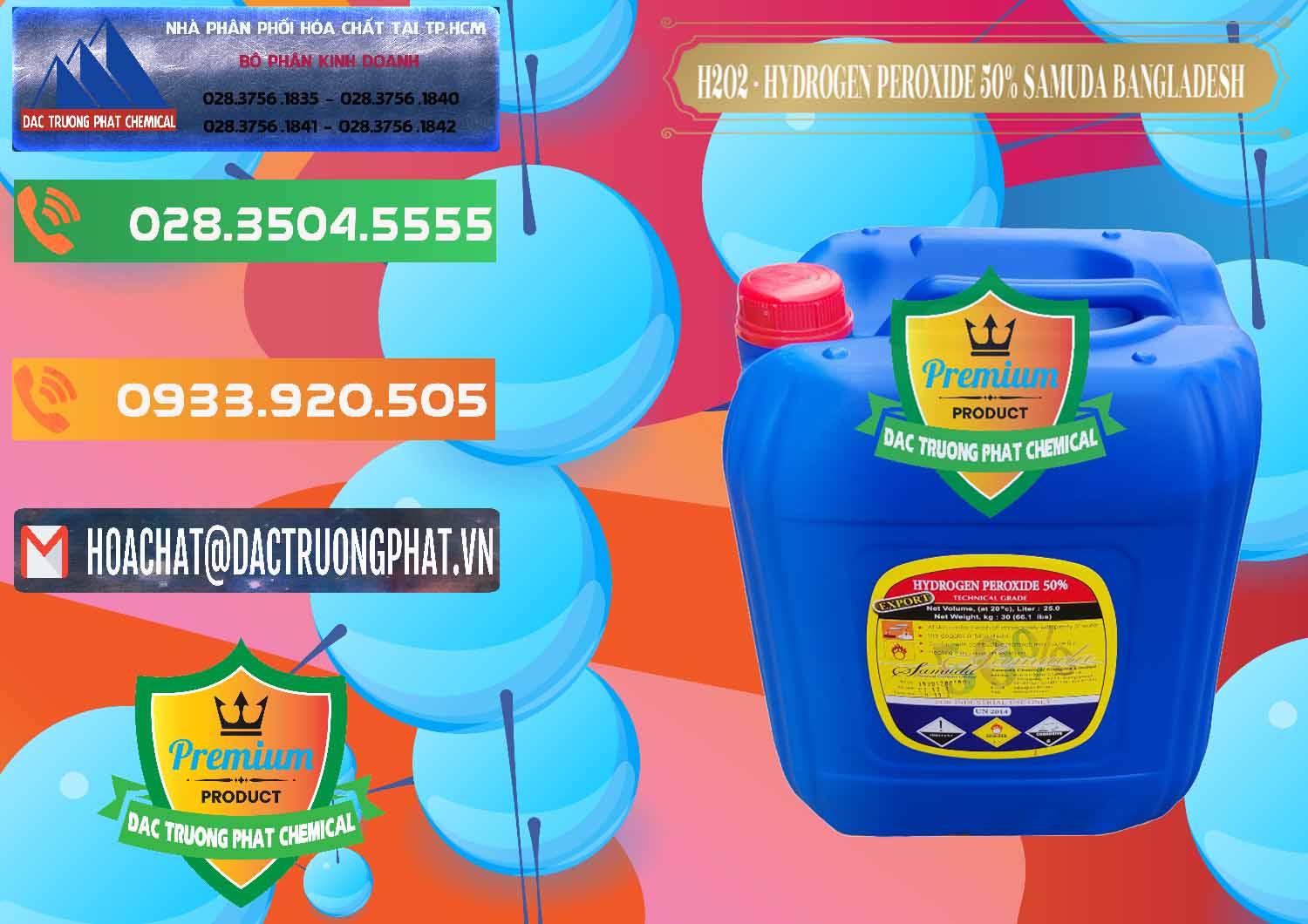 Nhà bán hàng — phân phối H2O2 \ Ôxy Già Lỏng 50% Samuda Bangladesh tại TP.HCM Phân phối & bán H2O2 - Hydrogen Peroxide 50% Samuda Bangladesh - 0077 - Đơn vị nhập khẩu - phân phối hóa chất tại TP.HCM - hoachatxulynuoc.com.vn