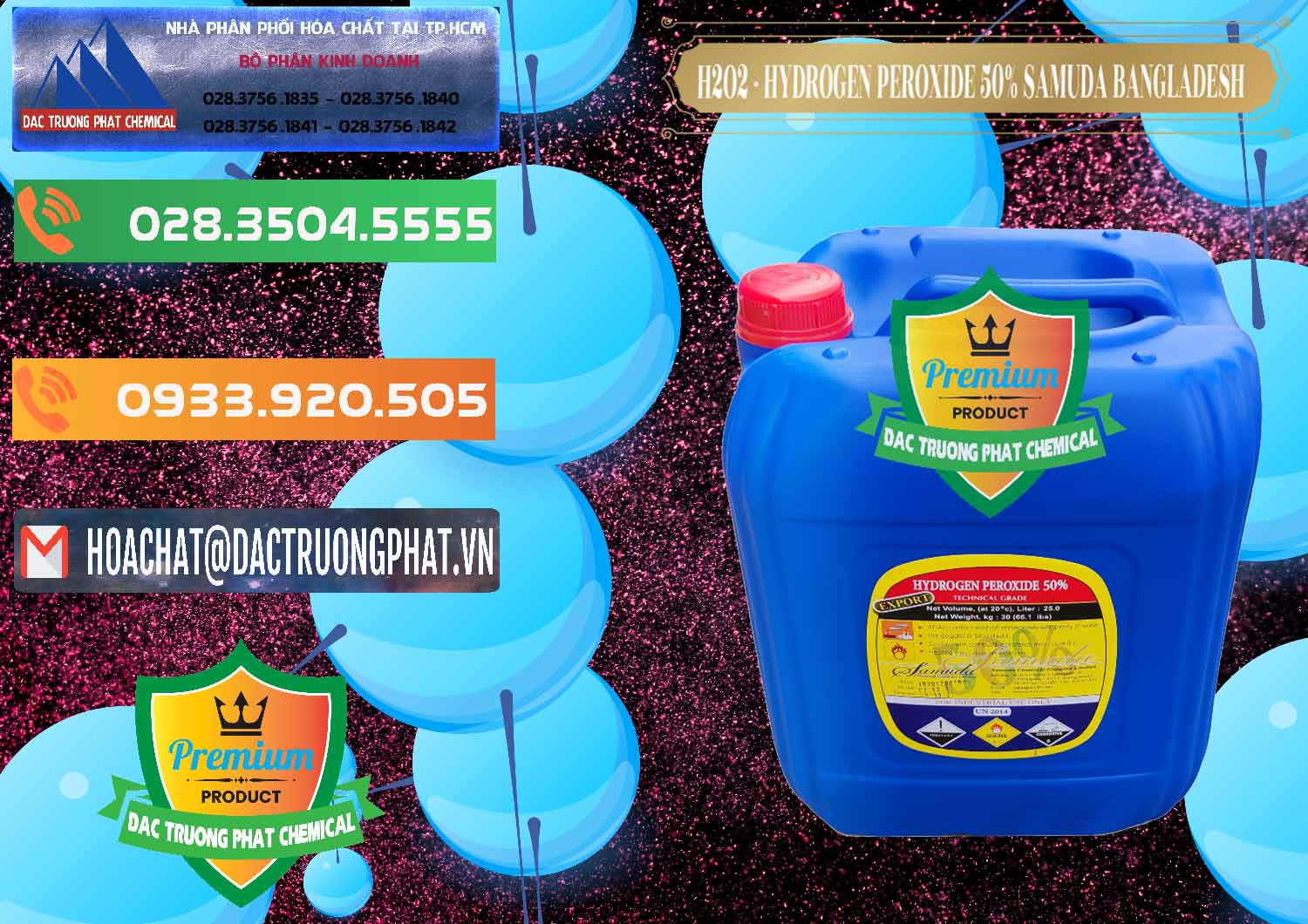 Địa chỉ chuyên bán > thương mại Oxy Già © Liquid Hydro Peroxid Samuda Bangladesh tại Hậu Giang Nơi chuyên bán _ cung cấp H2O2 - Hydrogen Peroxide 50% Samuda Bangladesh - 0077 - Đơn vị chuyên nhập khẩu - cung cấp hóa chất tại TP.HCM - hoachatxulynuoc.com.vn