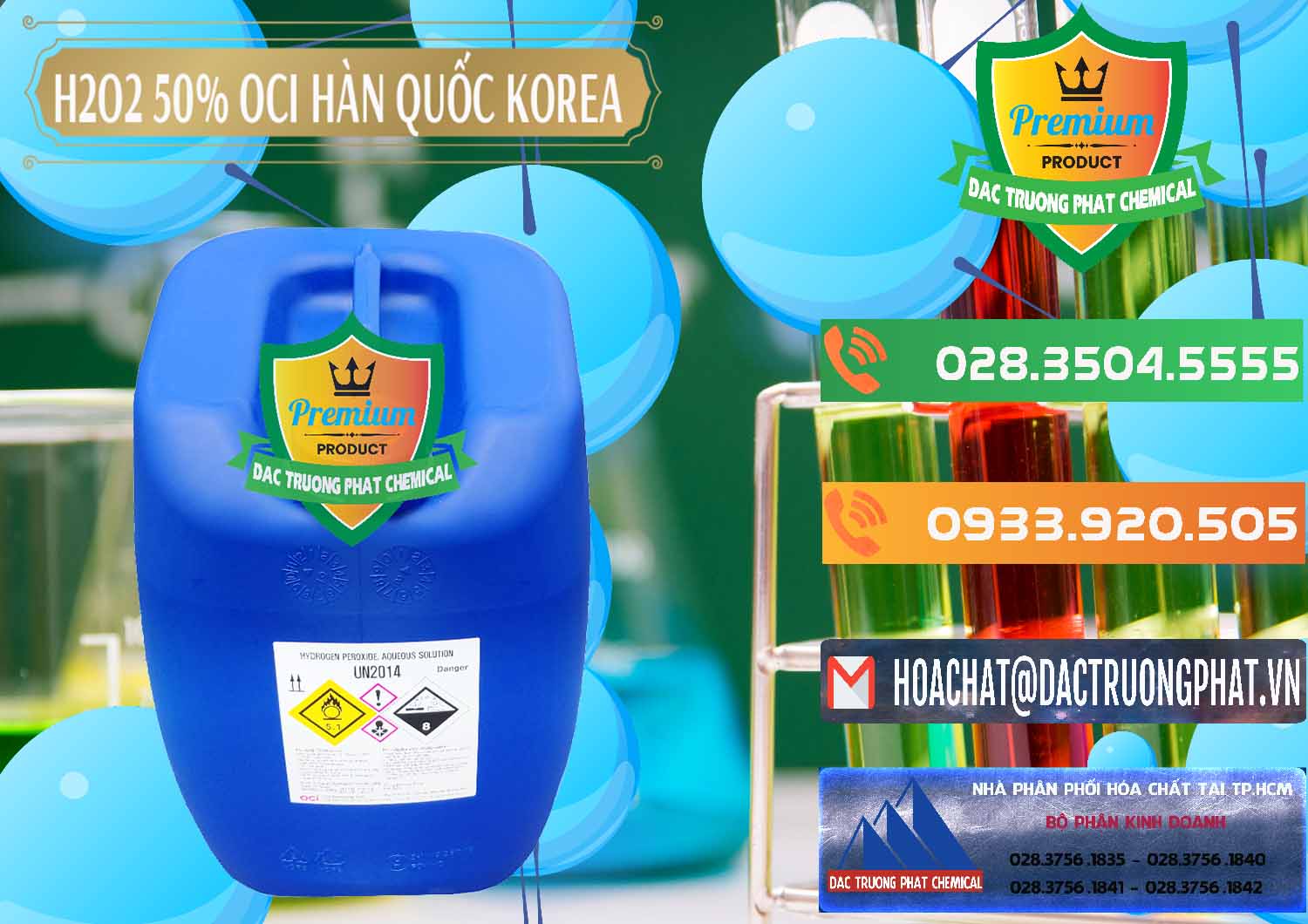 Nơi chuyên bán - cung cấp H2O2 - Hydrogen Peroxide 50% OCI Hàn Quốc Korea - 0075 - Cung cấp - nhập khẩu hóa chất tại TP.HCM - hoachatxulynuoc.com.vn