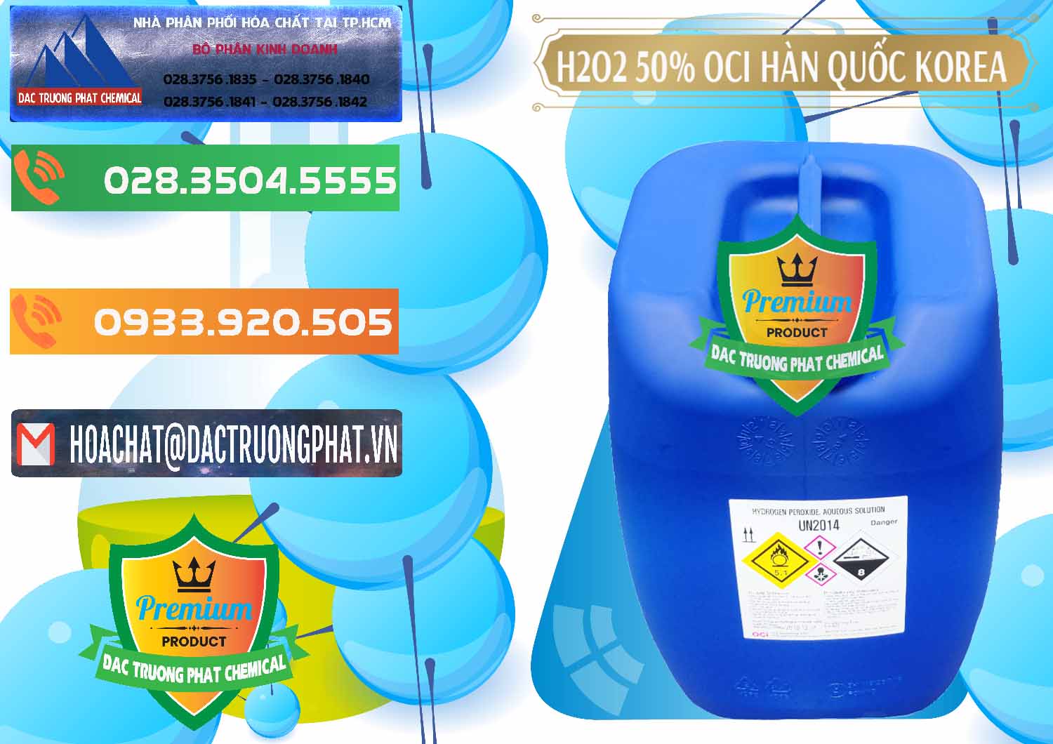 Cty chuyên kinh doanh - bán H2O2 - Hydrogen Peroxide 50% OCI Hàn Quốc Korea - 0075 - Công ty nhập khẩu _ phân phối hóa chất tại TP.HCM - hoachatxulynuoc.com.vn