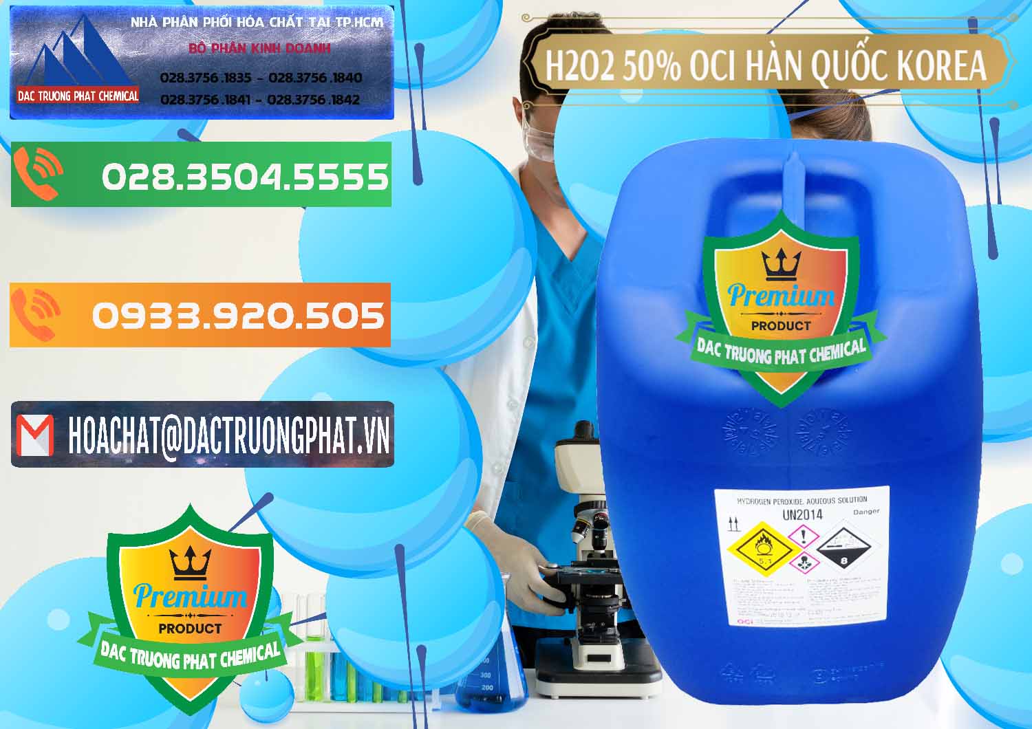 Nơi bán _ cung cấp H2O2 - Hydrogen Peroxide 50% OCI Hàn Quốc Korea - 0075 - Công ty cung cấp - kinh doanh hóa chất tại TP.HCM - hoachatxulynuoc.com.vn