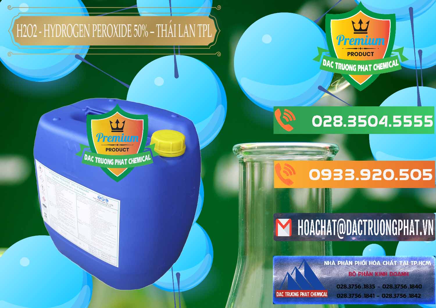 Đơn vị phân phối và bán H2O2 - Hydrogen Peroxide 50% Thái Lan TPL - 0076 - Chuyên phân phối và nhập khẩu hóa chất tại TP.HCM - hoachatxulynuoc.com.vn