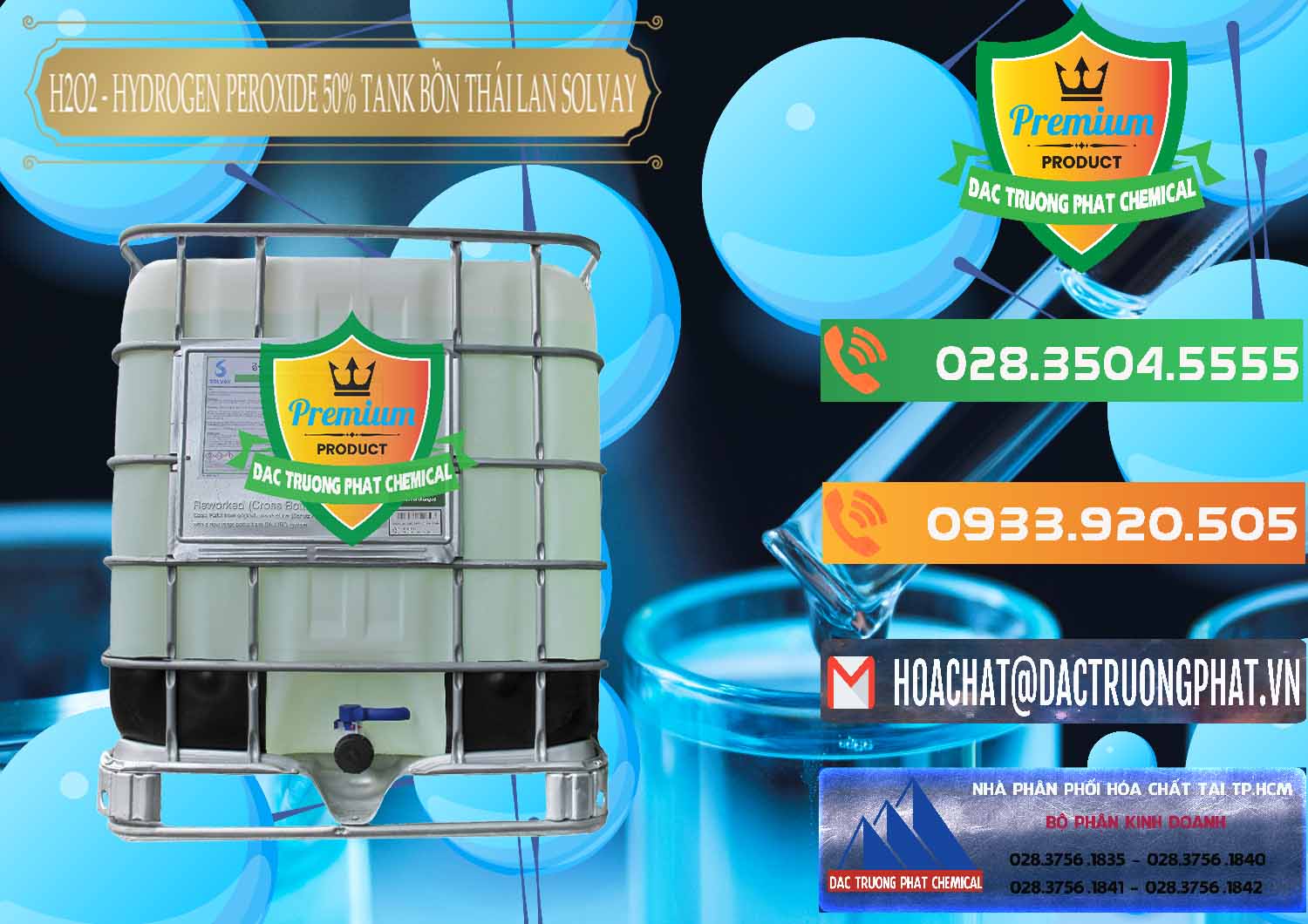 Nơi bán - phân phối H2O2 - Hydrogen Peroxide 50% Tank IBC Bồn Thái Lan Solvay - 0072 - Công ty cung cấp & kinh doanh hóa chất tại TP.HCM - hoachatxulynuoc.com.vn