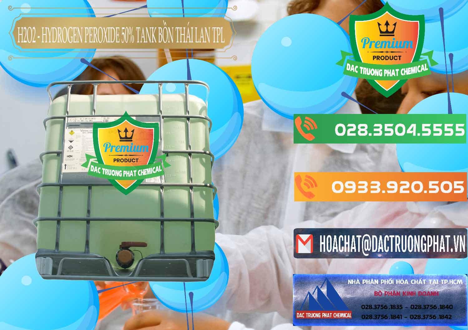 Địa chỉ bán Œ phân phối hóa chất Hydrogen Peroxide Lỏng / Oxy Già 50% Tank IBC Bồn Thái Lan TPL tại Bạc Liêu Công ty bán và phân phối H2O2 - Hydrogen Peroxide 50% Tank IBC Bồn Thái Lan TPL - 0073 - Nhà cung cấp và nhập khẩu hóa chất tại TP.HCM - hoachatxulynuoc.com.vn